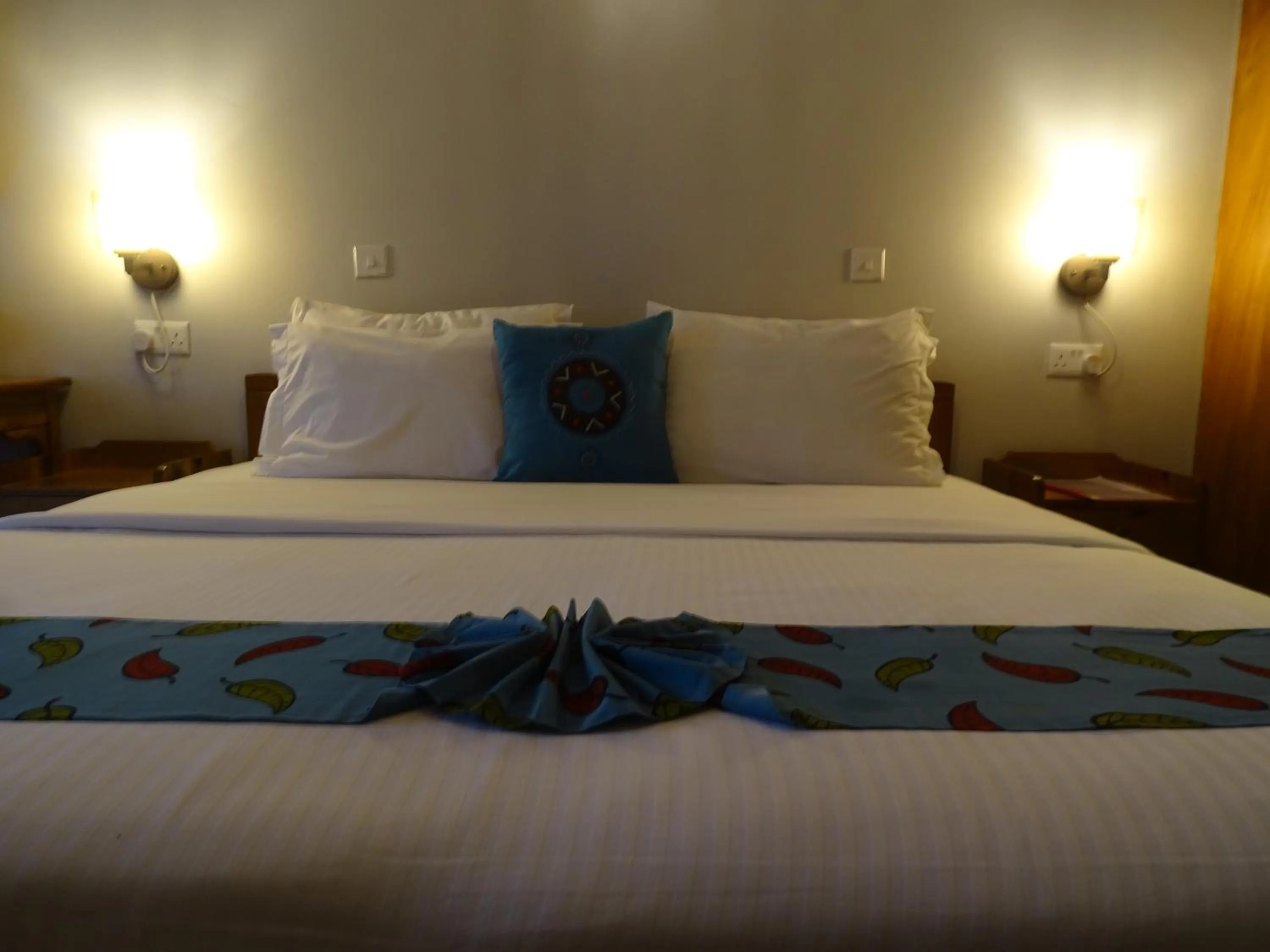 Bed in Le Pristine Wellness and Healing Hotel