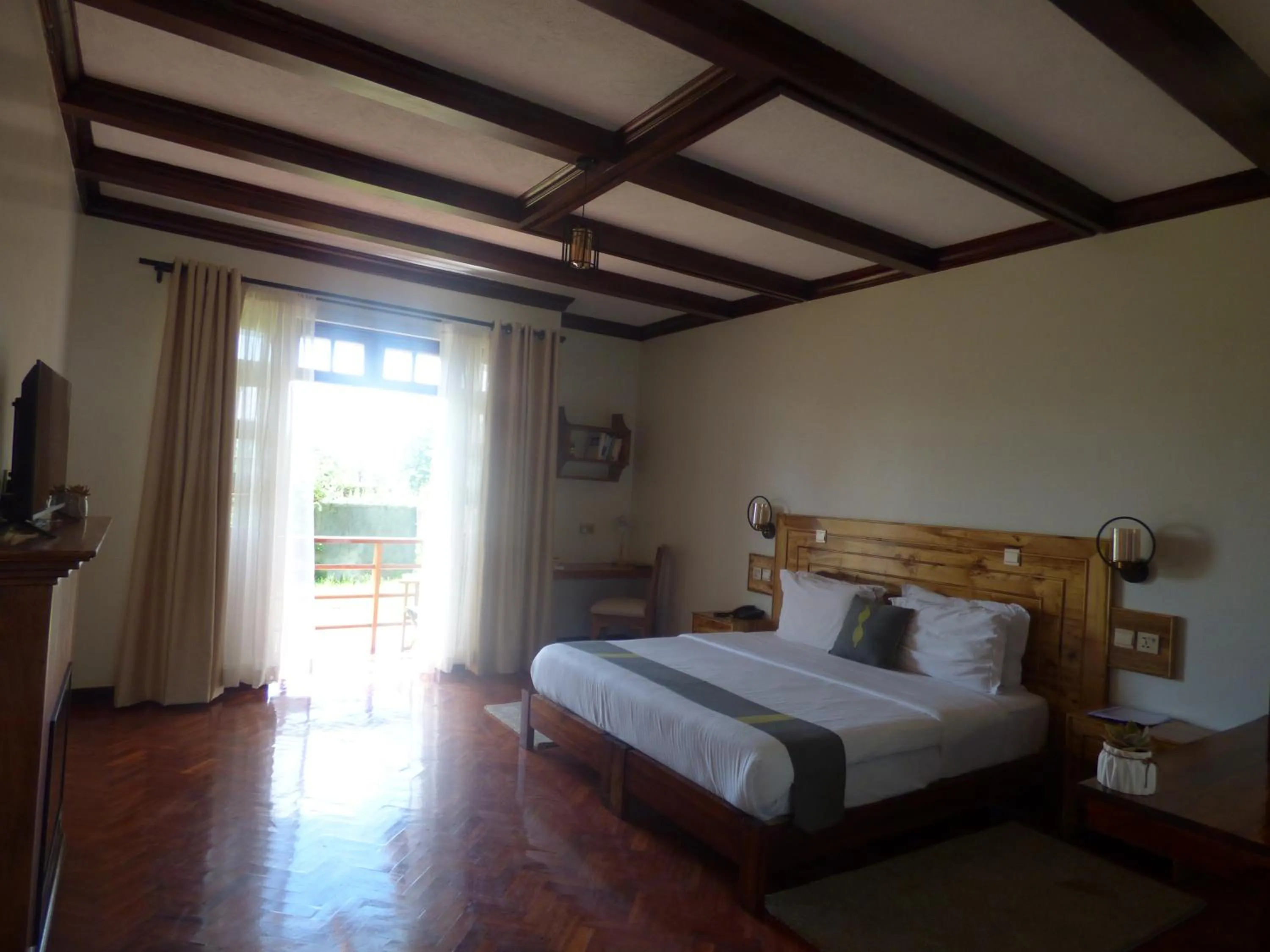 Balcony/Terrace, Bed in Le Pristine Wellness and Healing Hotel