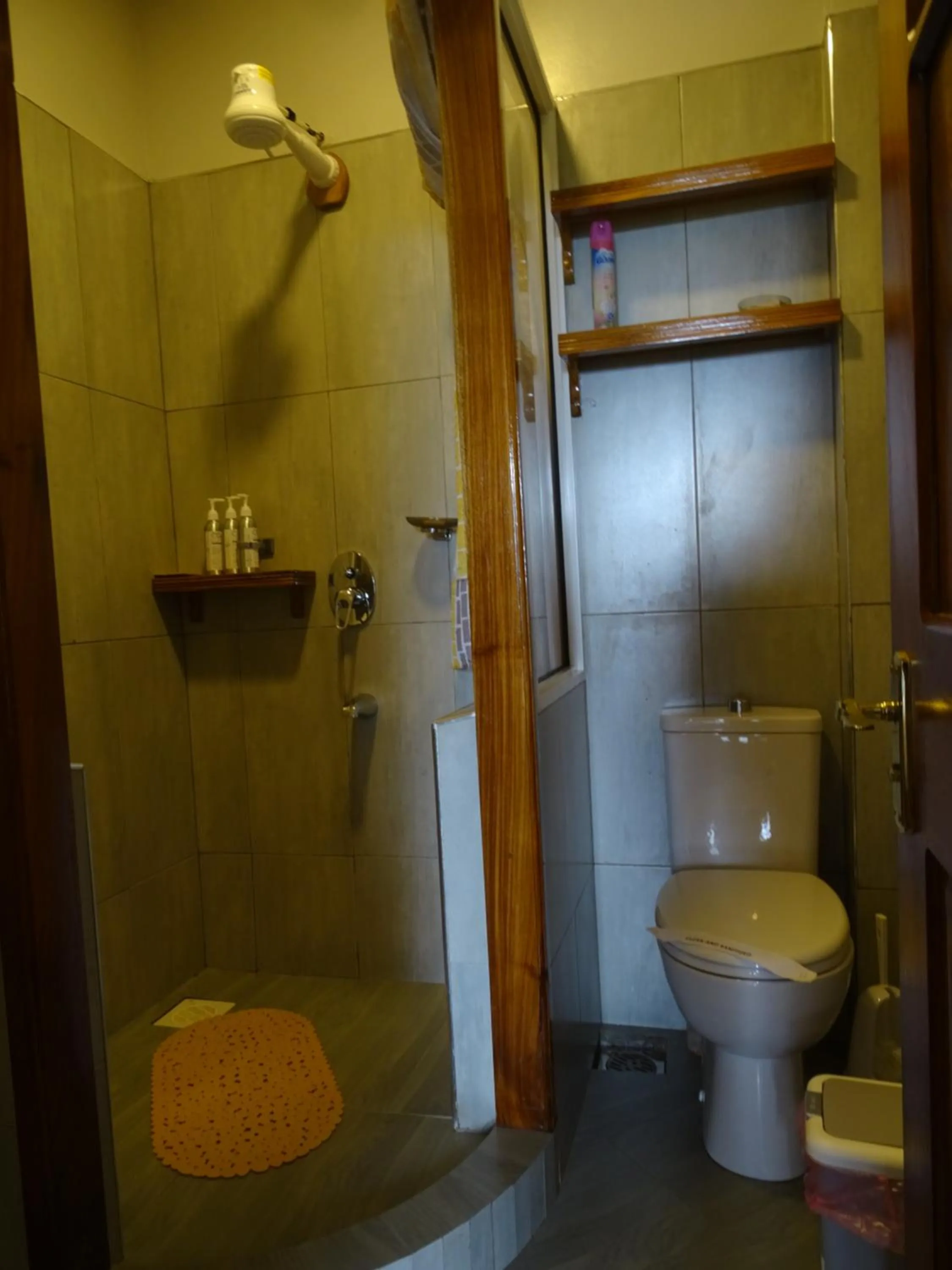 Shower in Le Pristine Wellness and Healing Hotel