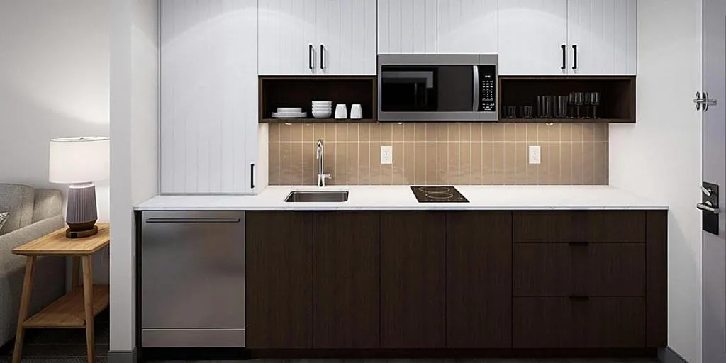 Kitchen or kitchenette in Staybridge Suites - Houston NW Cypress Crossings by IHG