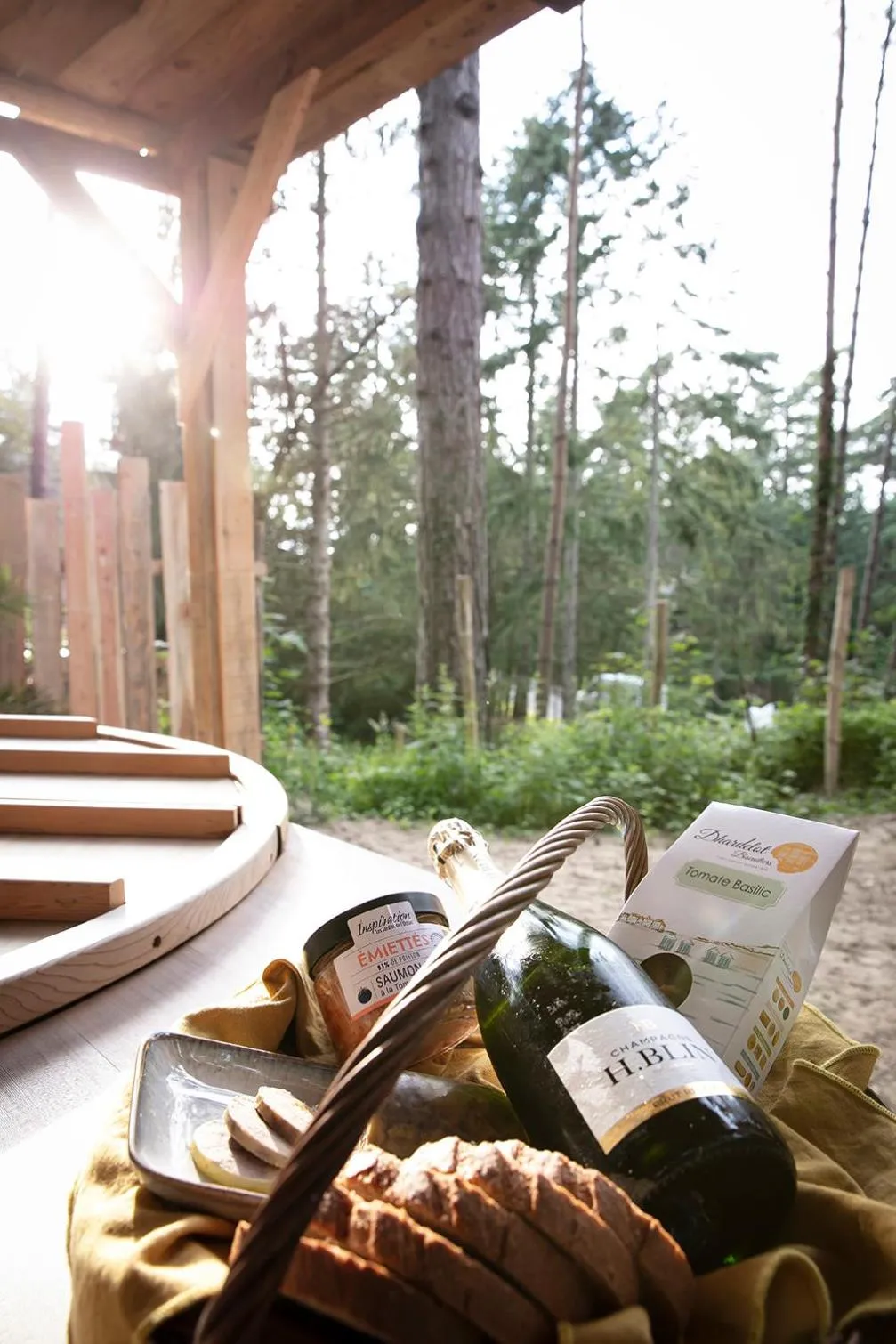 Food and drinks in Bain de forêt - Lodges Cosy & Spa