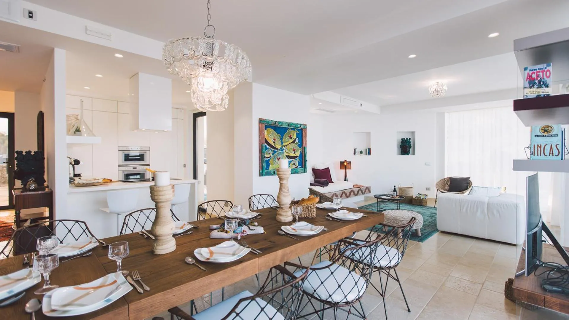 Living room in Villa Triscele 10, Emma Villas