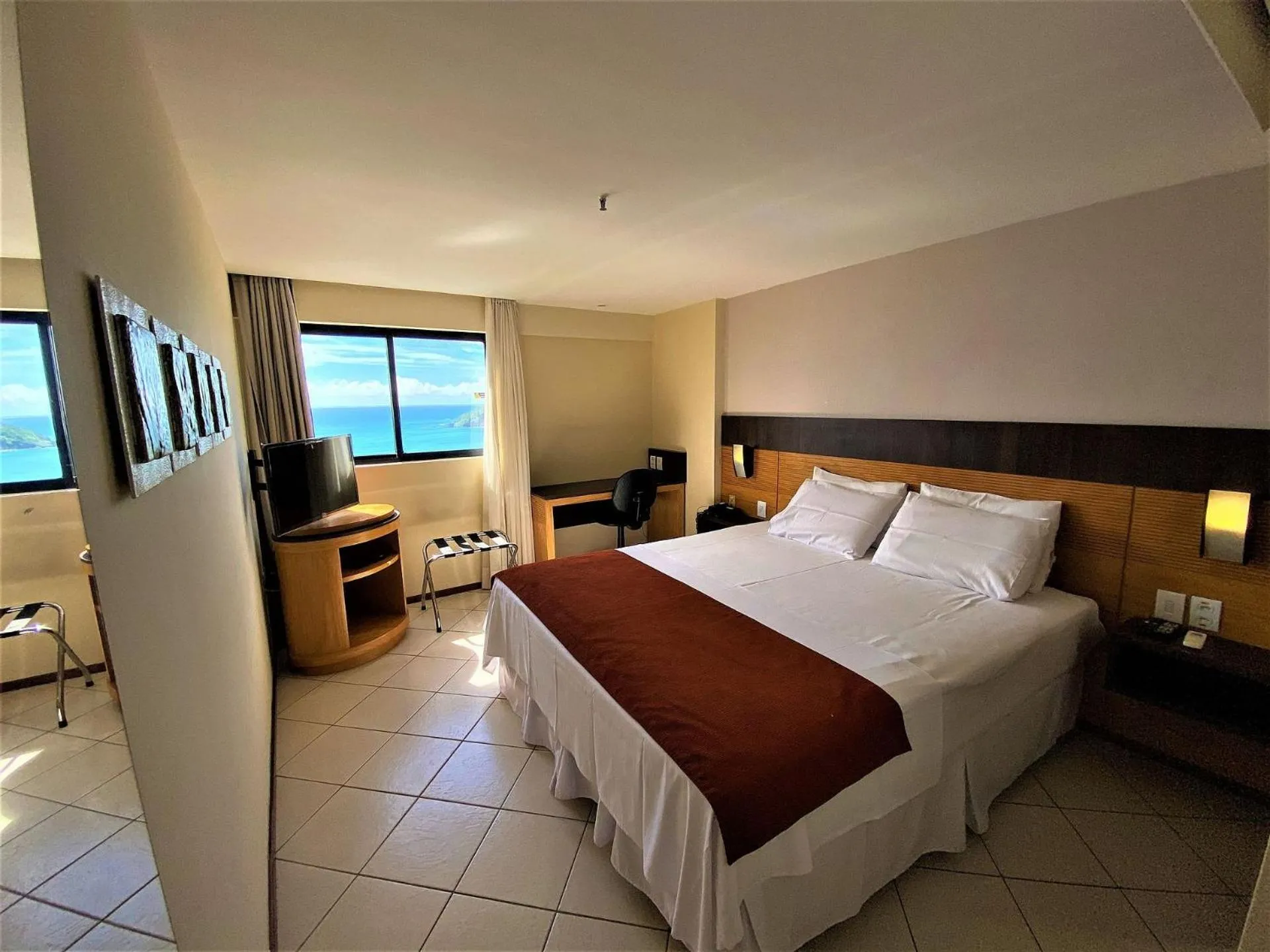 Bedroom in Natal Plaza #1202 - Suíte Vista Mar por Carpediem