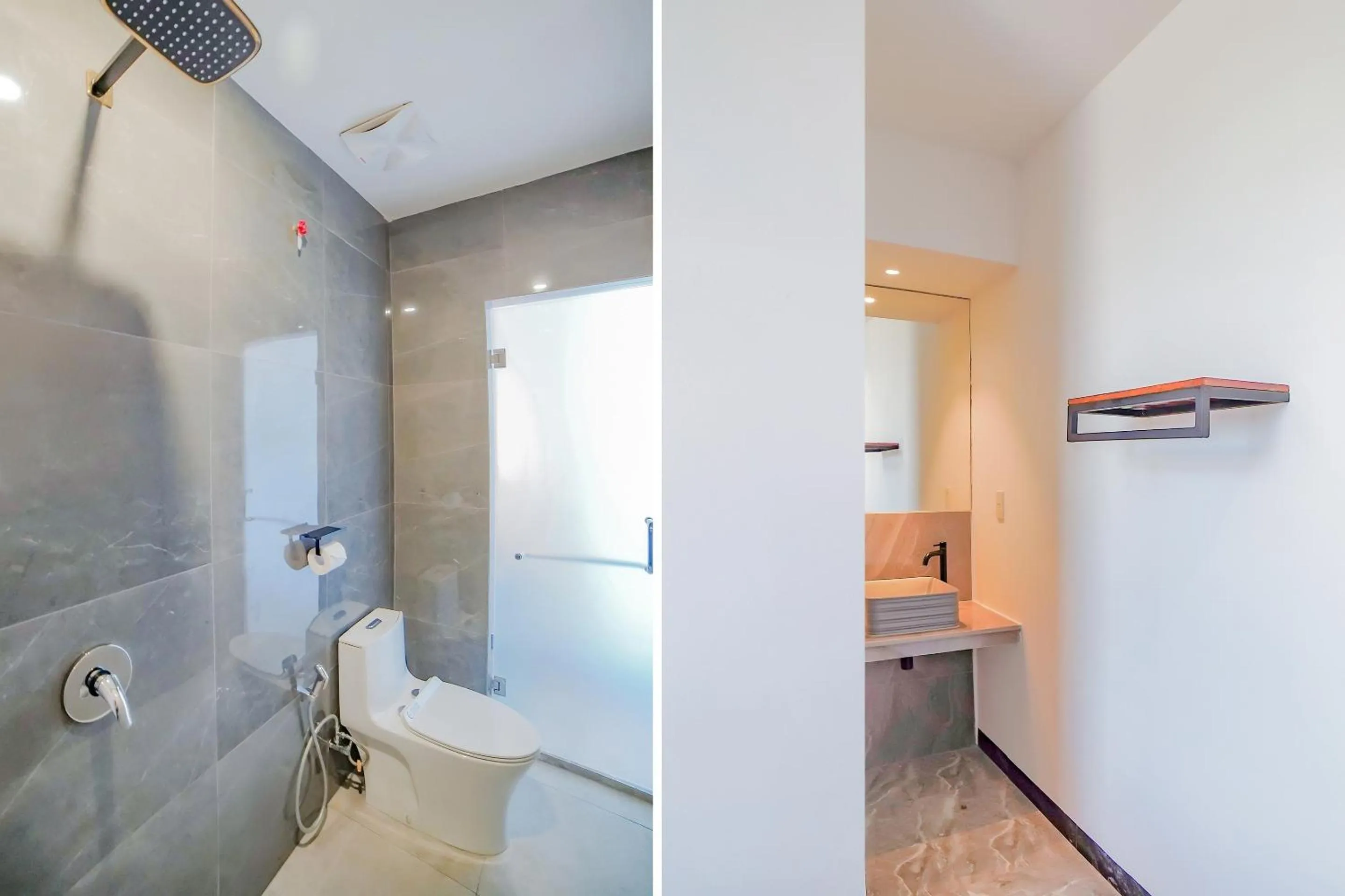 Bathroom in Capital O 90447 Kardopa Hotel Megapark