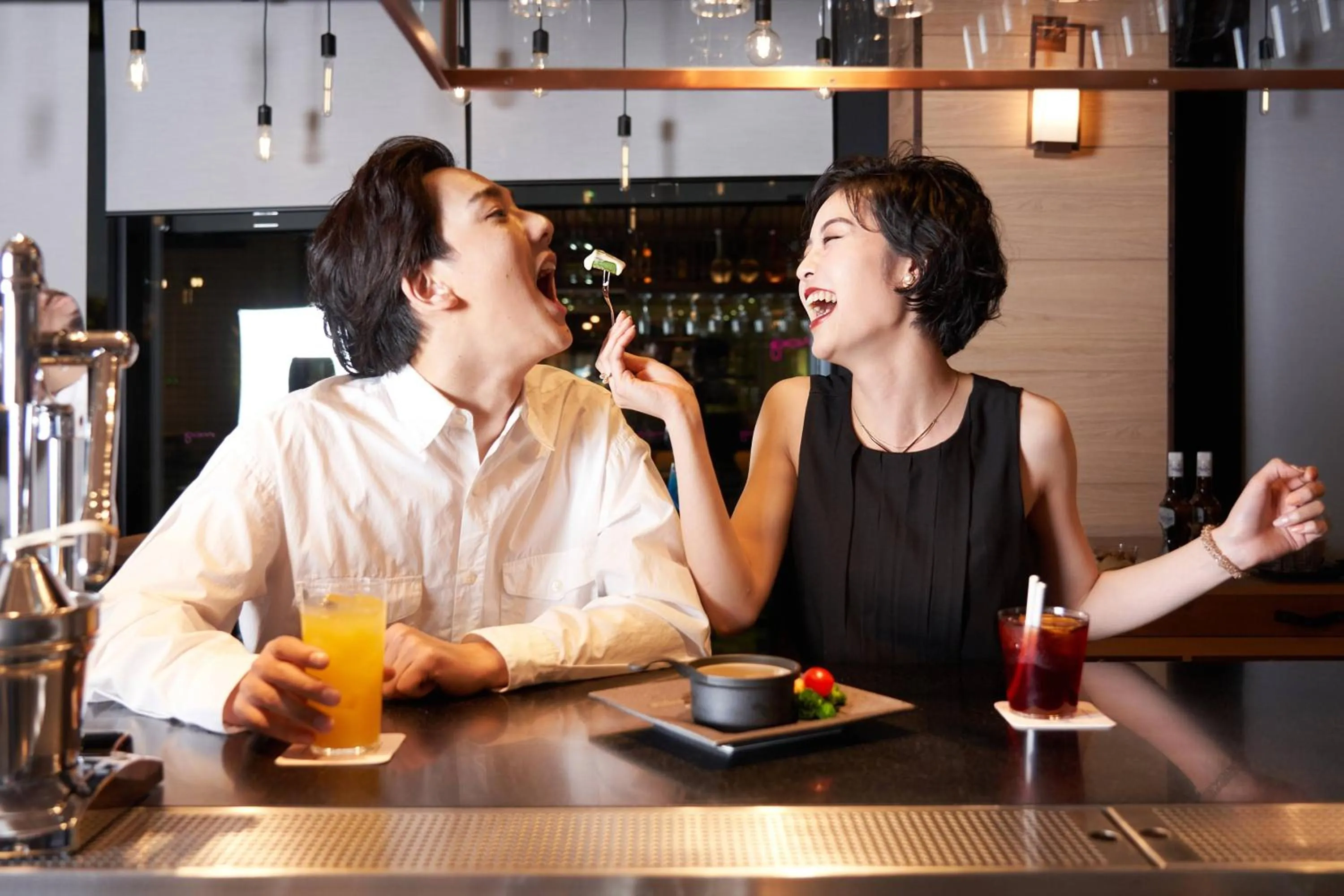 Lounge or bar in Moxy Kyoto