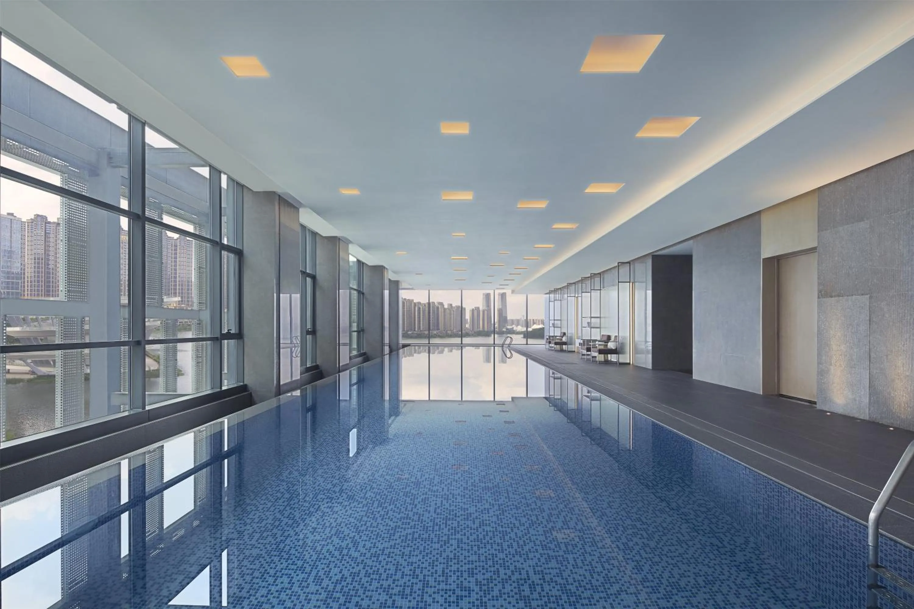 Swimming pool in The Meixi Lake, Changsha Marriott Executive Apartments