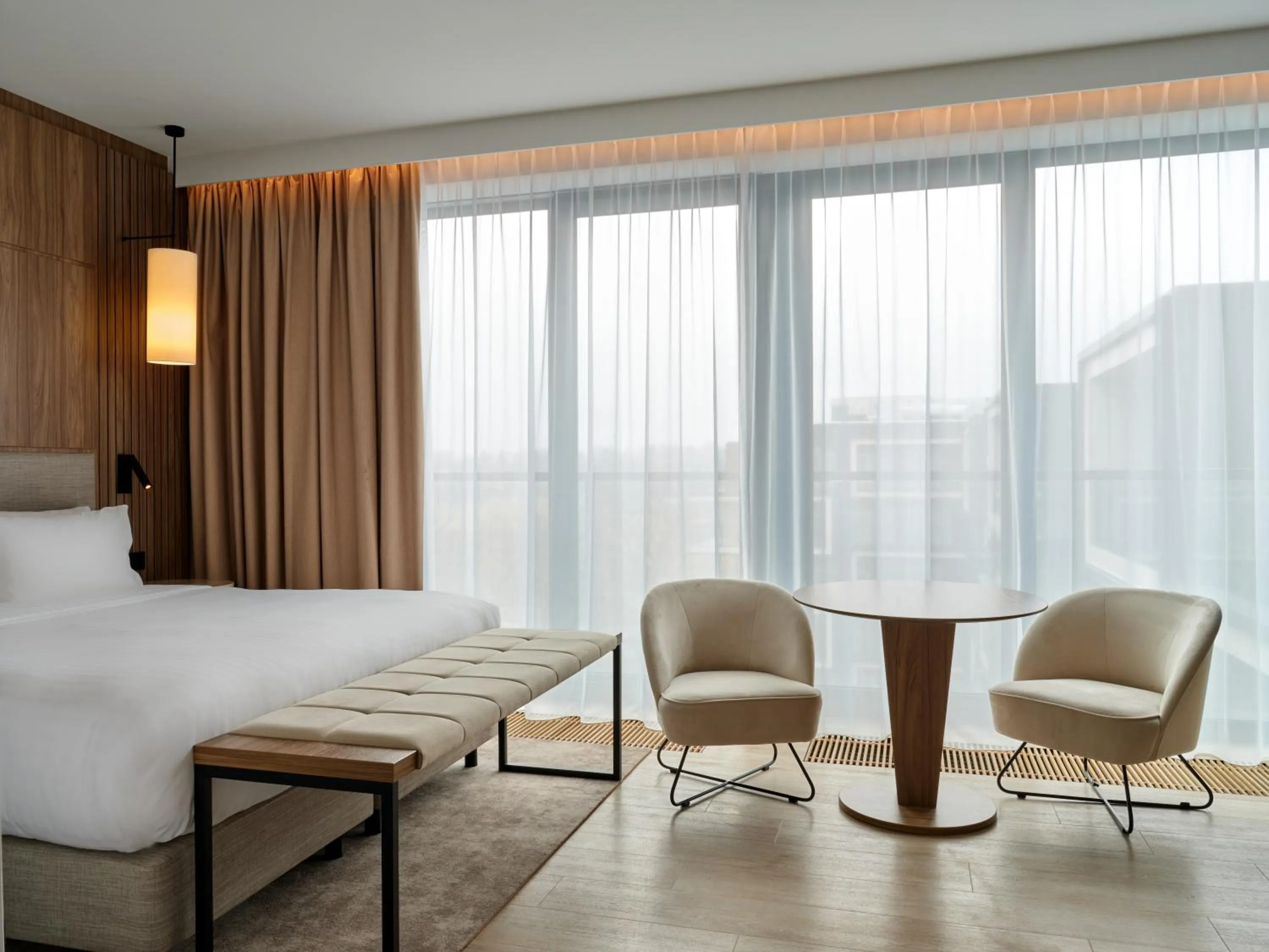 Bed in AC Hotel by Marriott Krakow