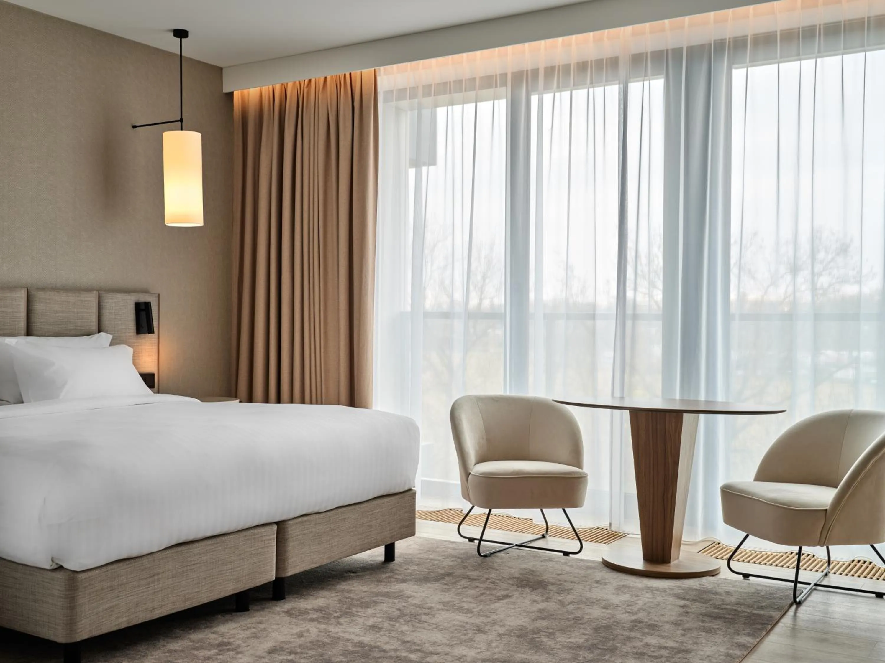 Bed in AC Hotel by Marriott Krakow