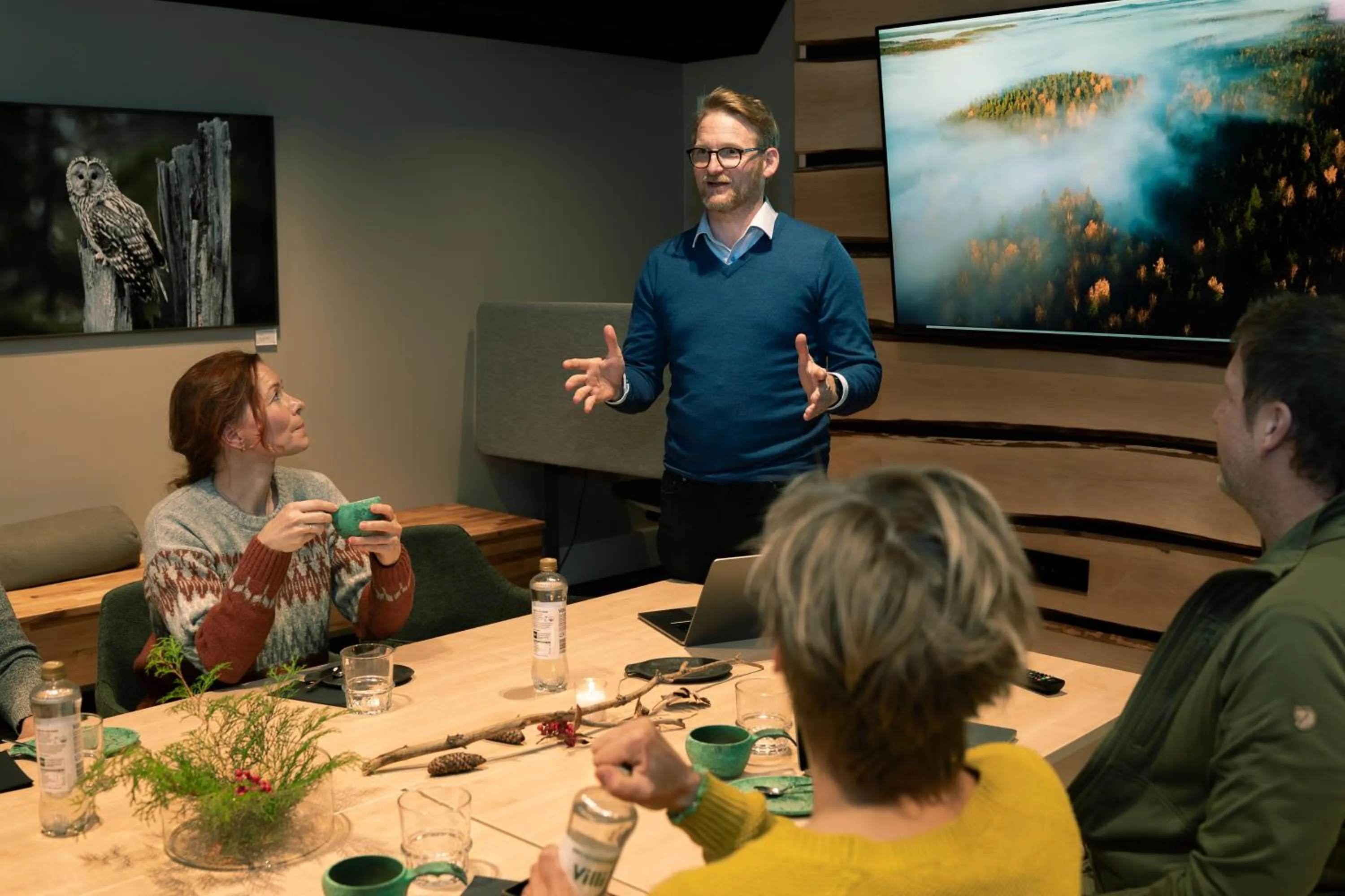 Meeting/conference room in Haltia Lake Lodge nature boutique hotel & glamping
