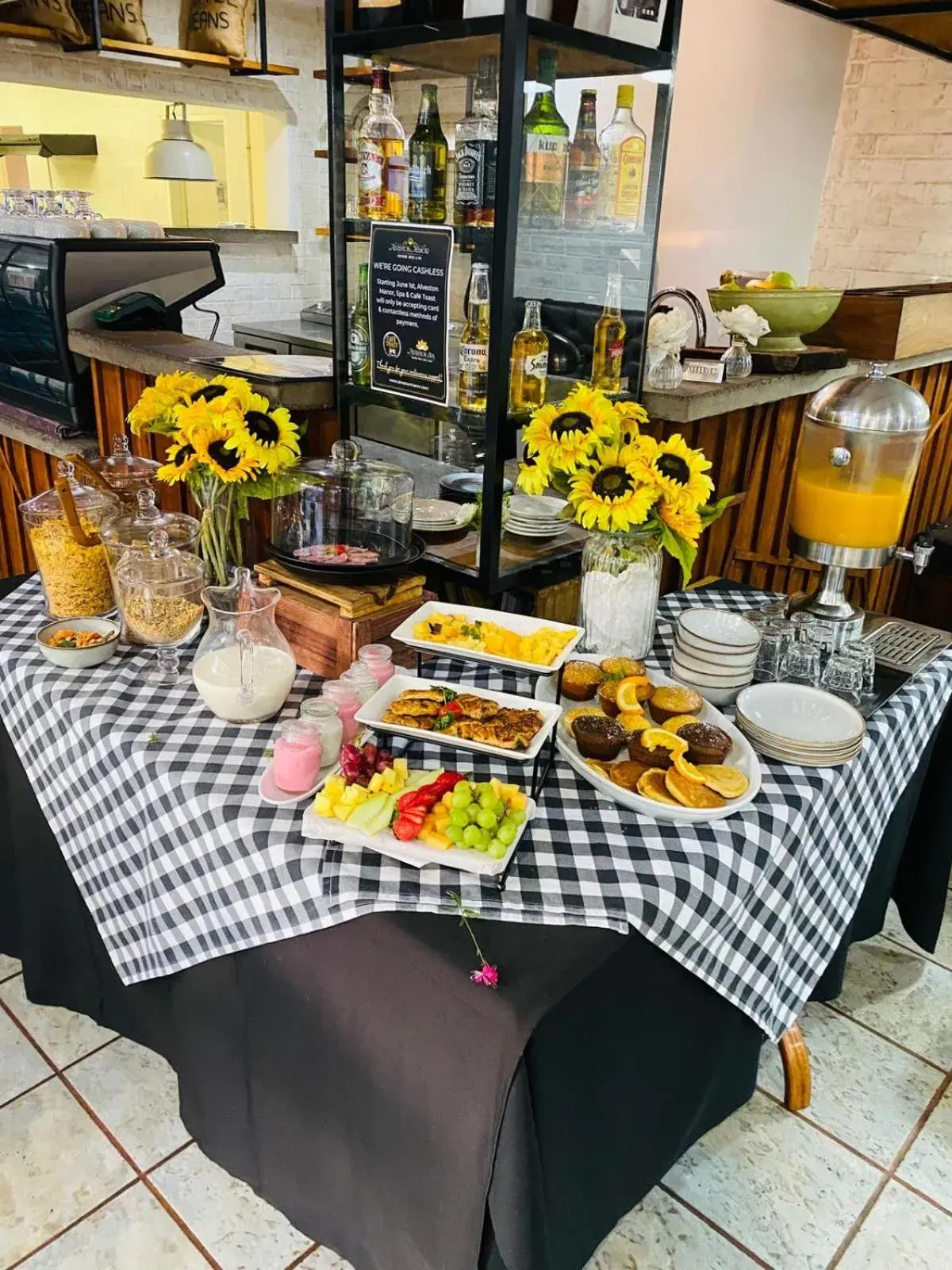 Buffet breakfast in Alveston Manor Boutique Hotel & Spa Buffet breakfast in Alveston Manor Boutique Hotel & Spa