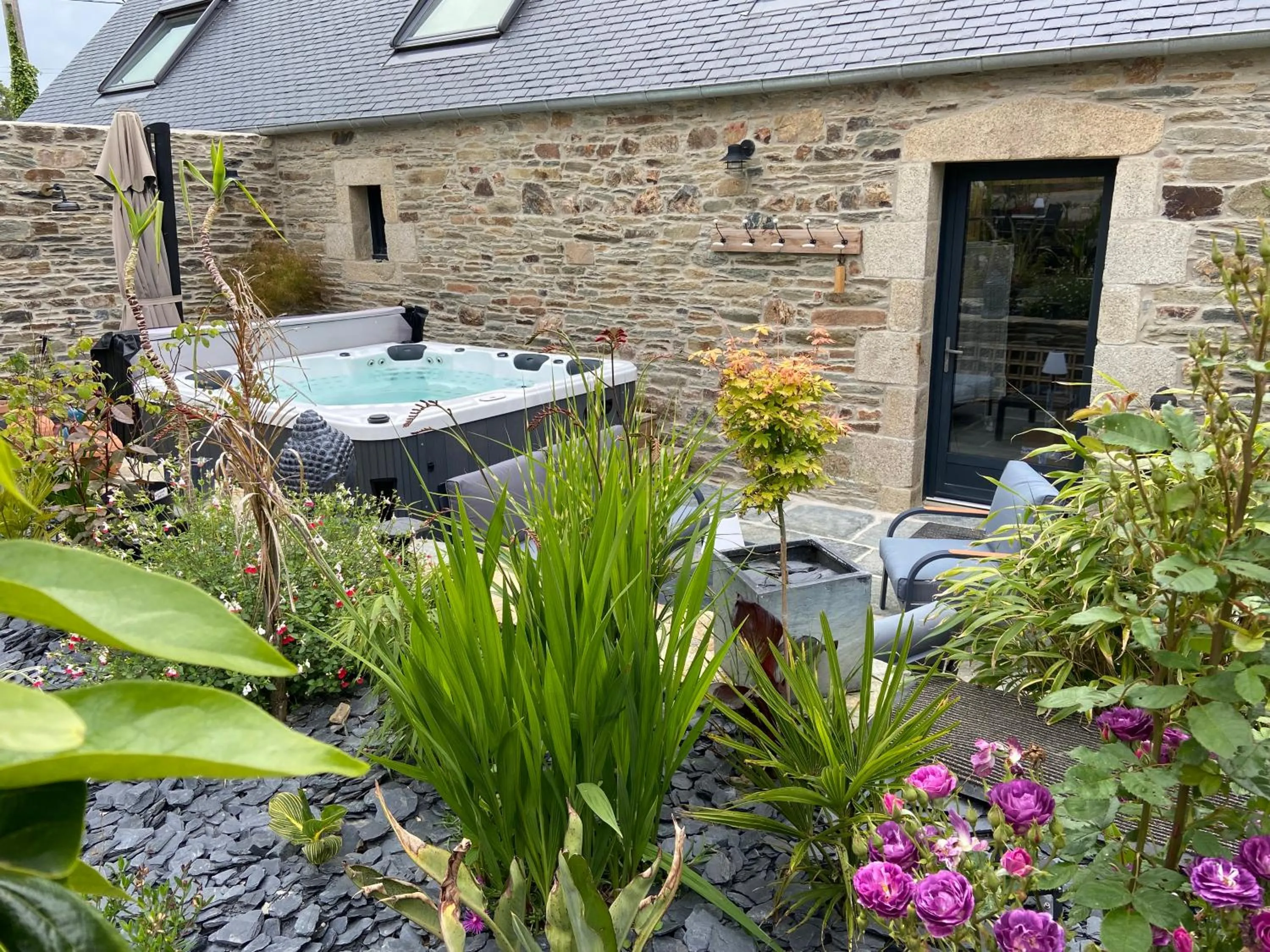 Sauna in L’ARDOISIÈRE, maison d’hôtes et d’amis