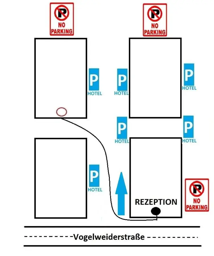 Parking, Floor Plan in Hotel Vogelweiderhof