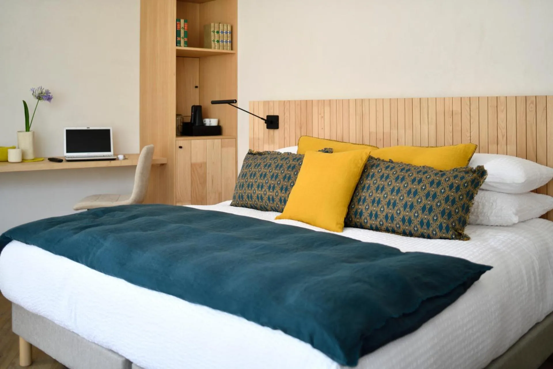 Bed in A SPERANZA Suites avec piscine privative chauffée