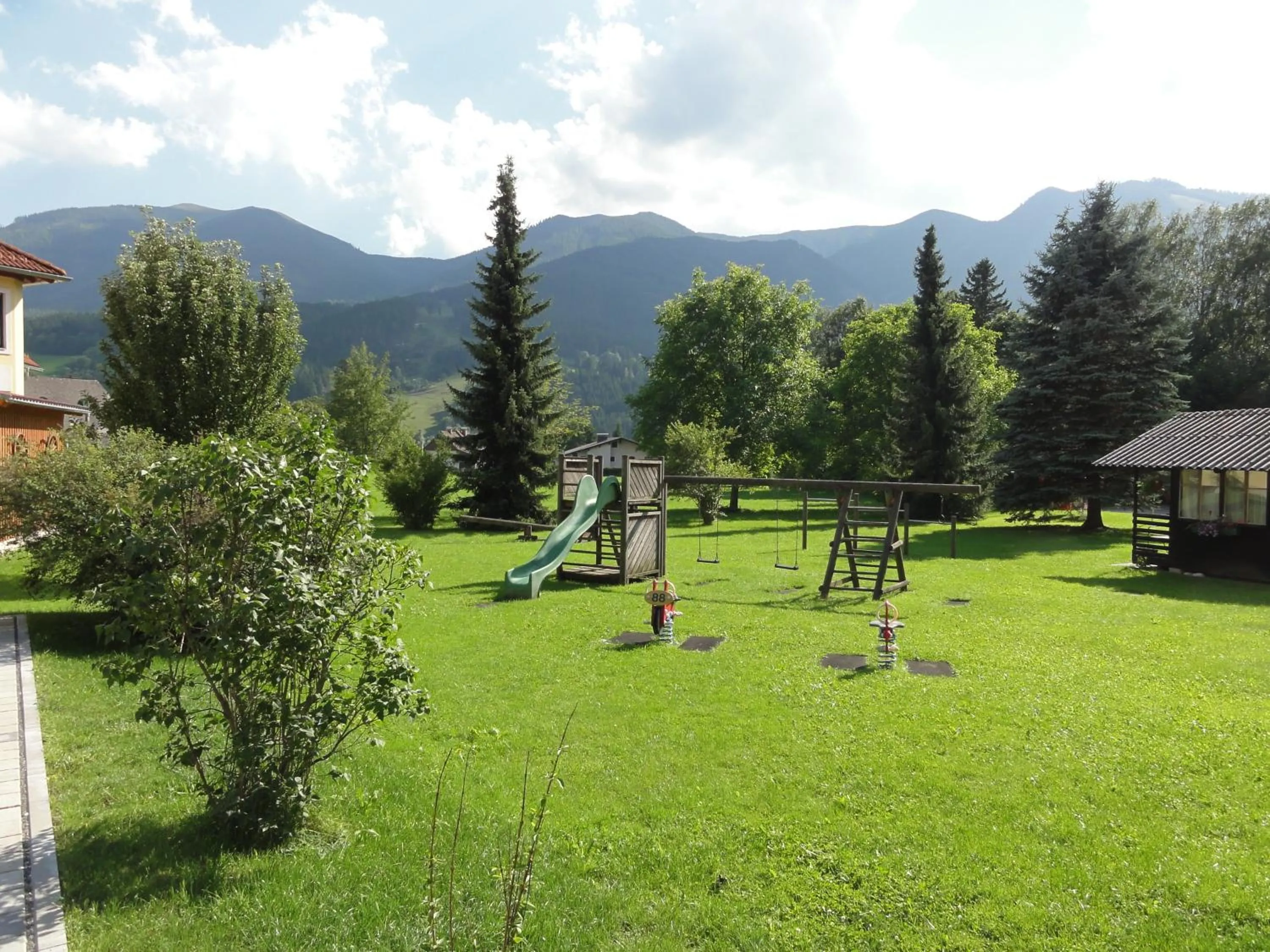 Children play ground in Familiengasthof Maier