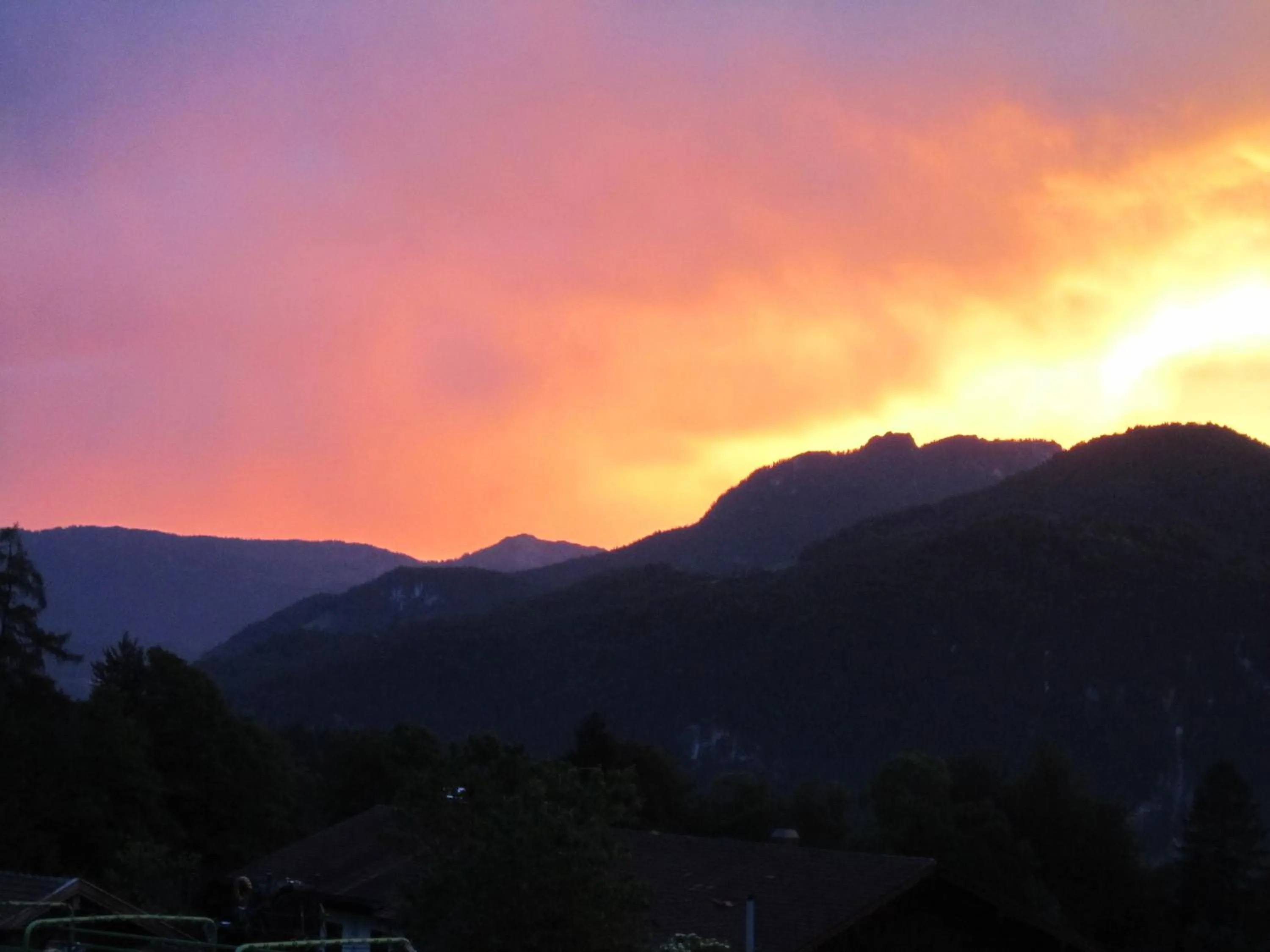 Sunset in Ferienhof Bernegglehen