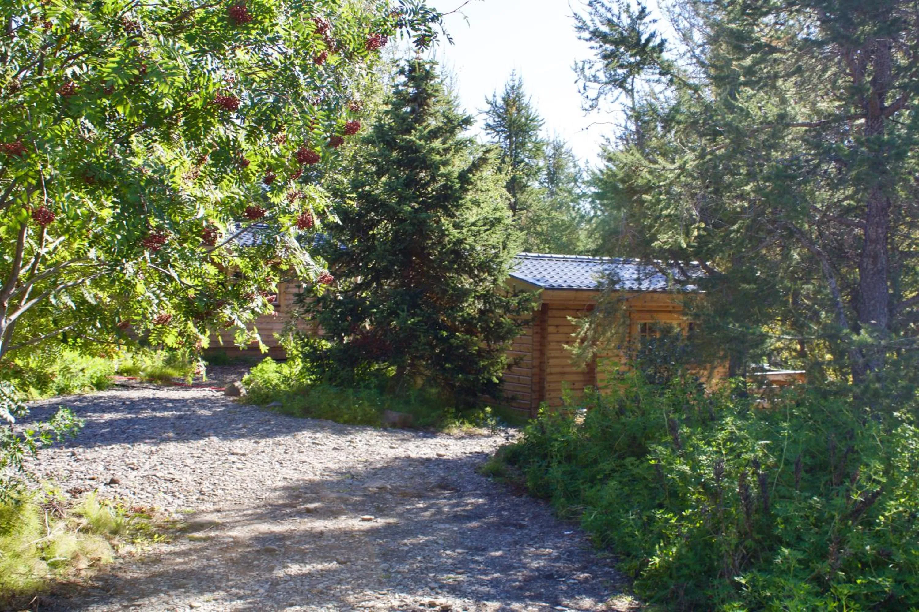 Garden view in Hótel Eyvindará