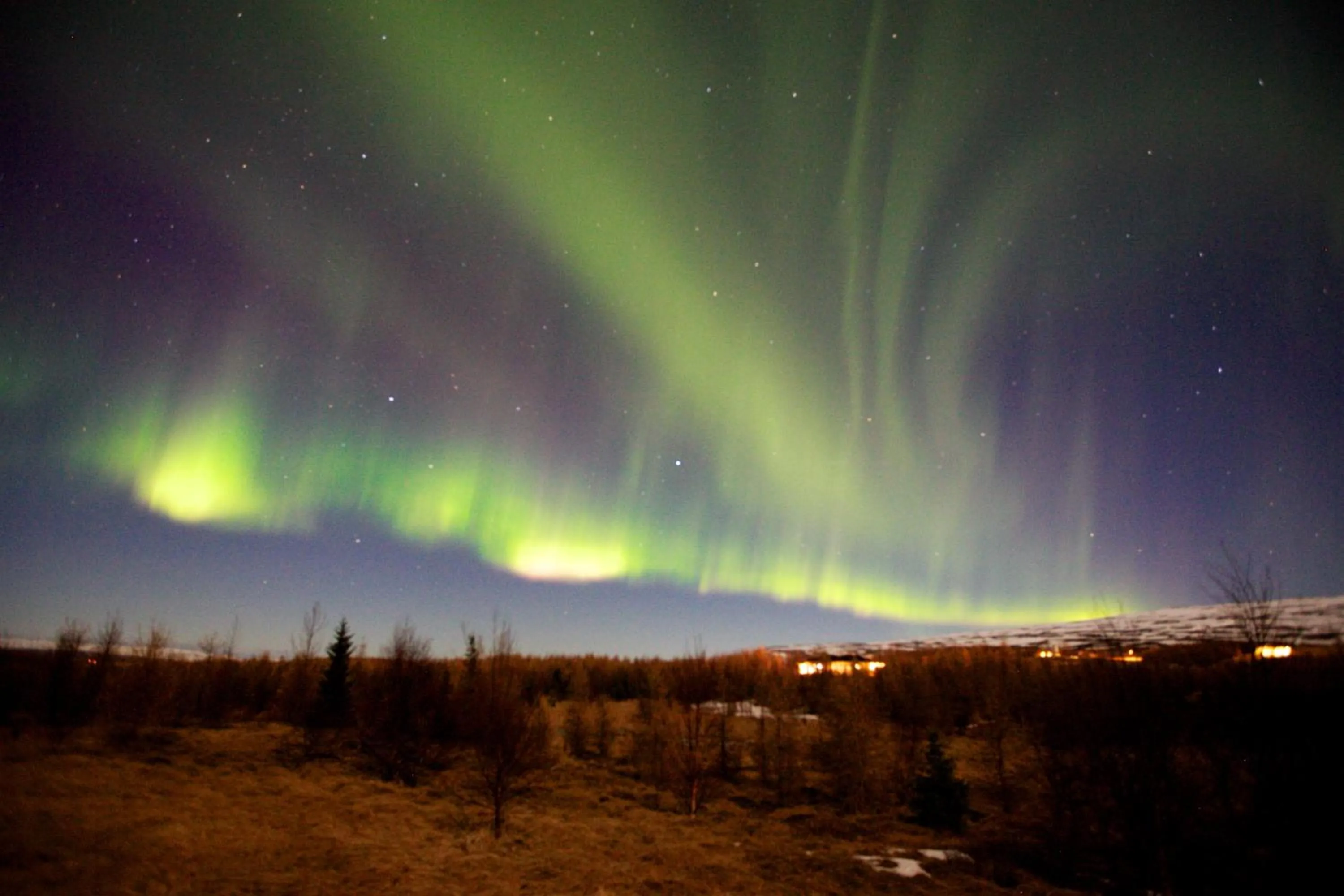 Night in Hótel Eyvindará