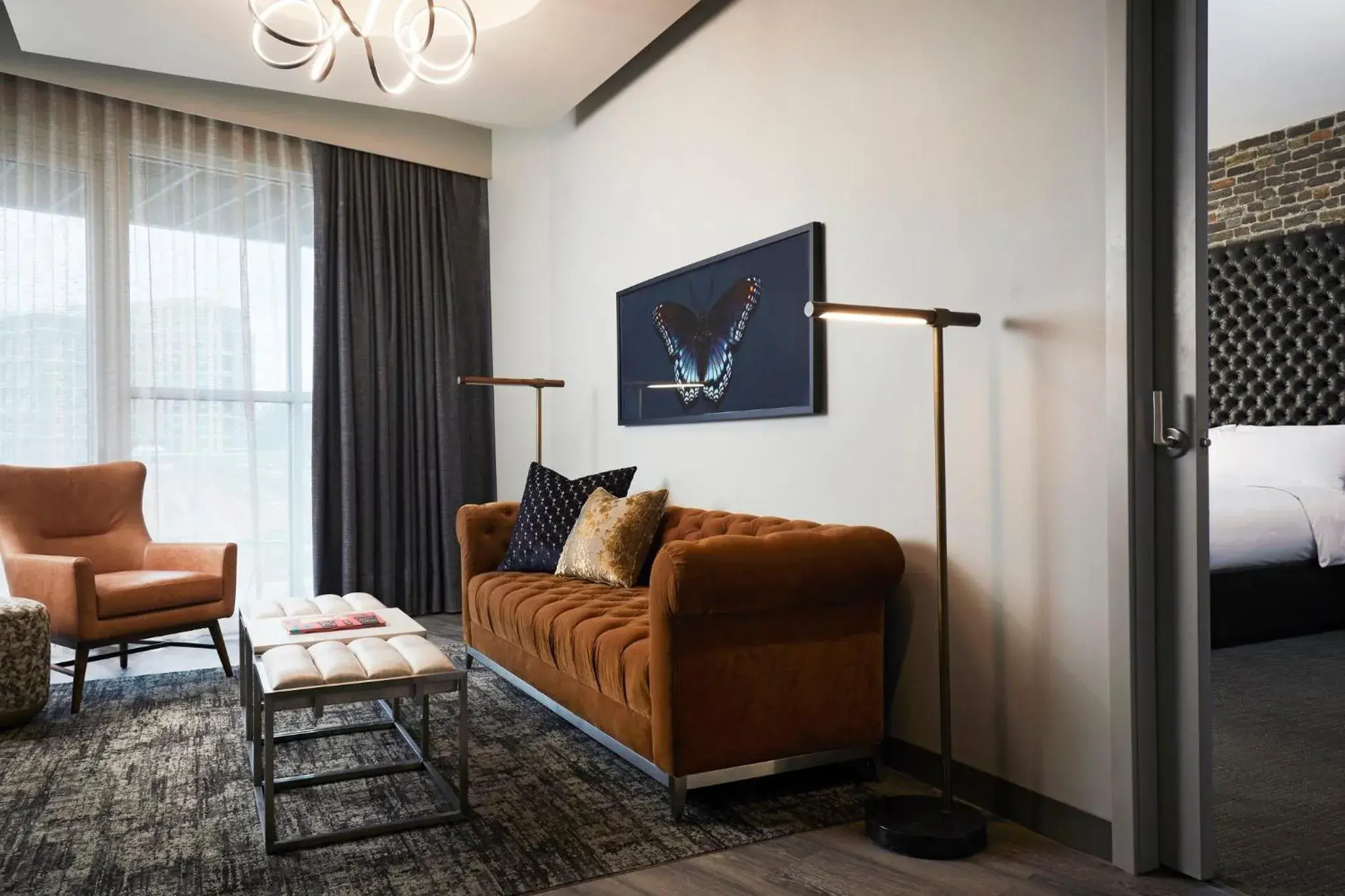 Archer’s Den Hearing-Accessible Suite With Balcony in Archer Hotel Tysons Archer’s Den Hearing-Accessible Suite With Balcony in Archer Hotel Tysons