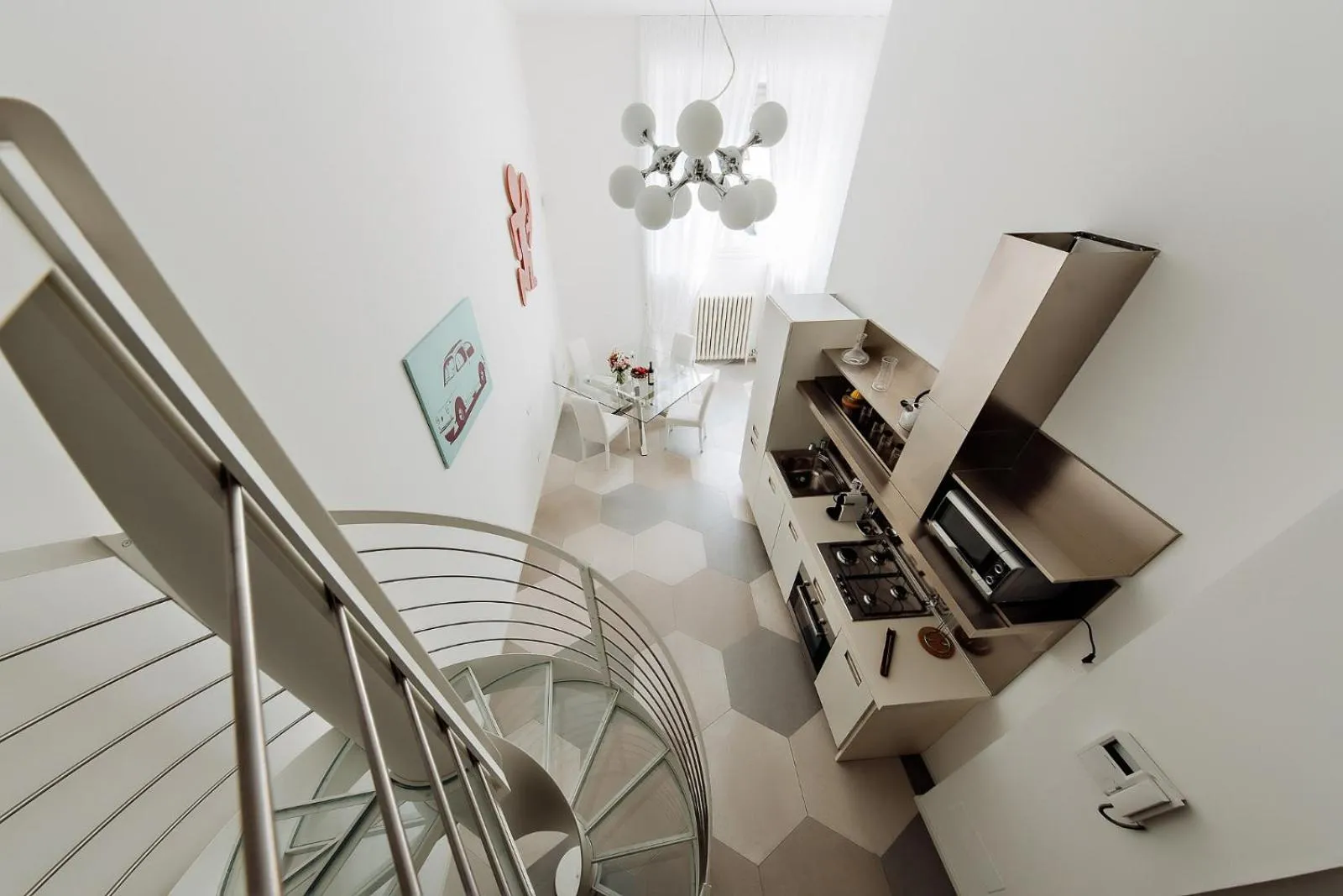 Dining area in Luxury Loft Milano Castello