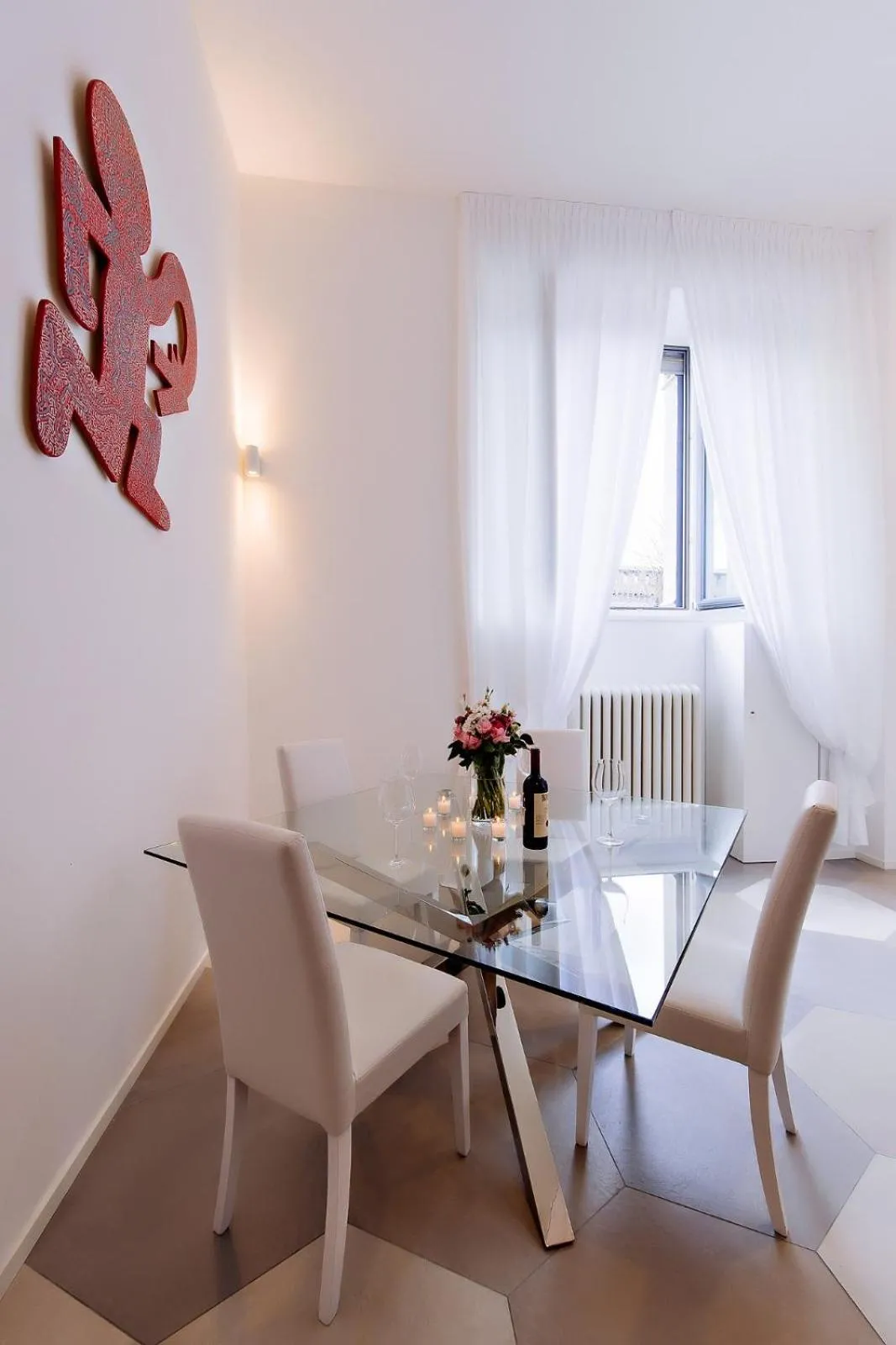 Dining area in Luxury Loft Milano Castello