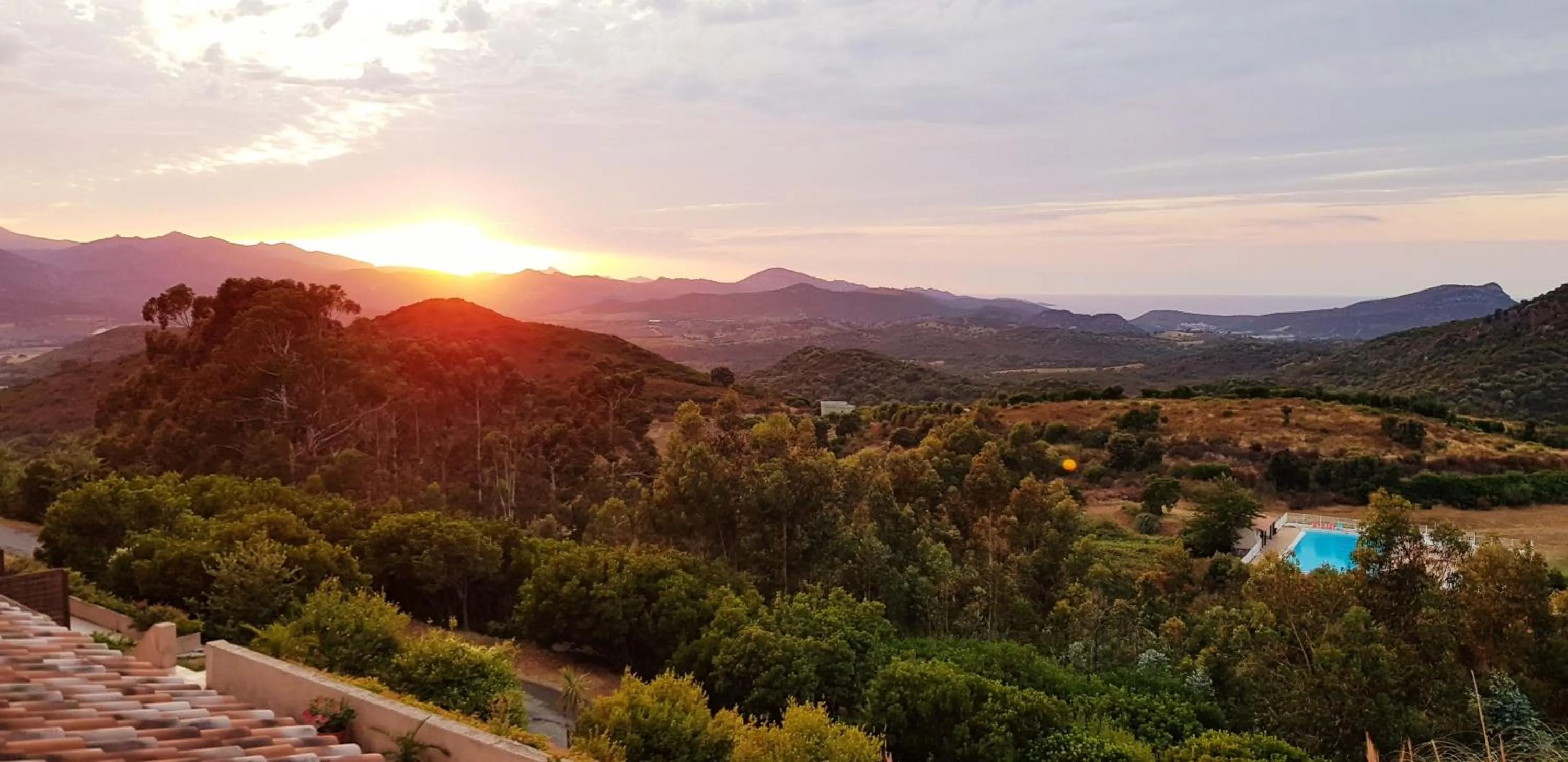 Sunset in Résidence U Nebbiu