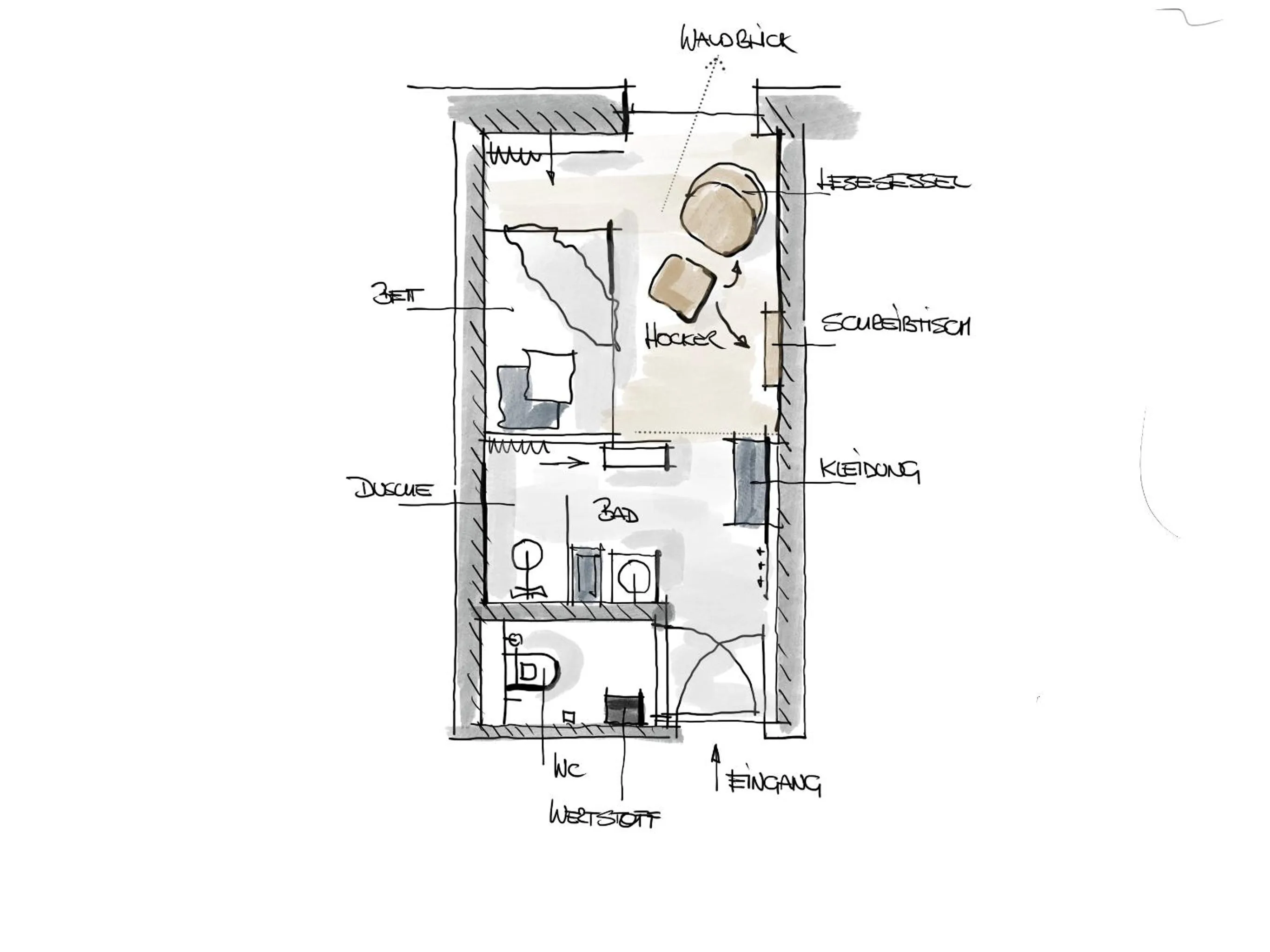 Photo of the whole room in Lesehotel