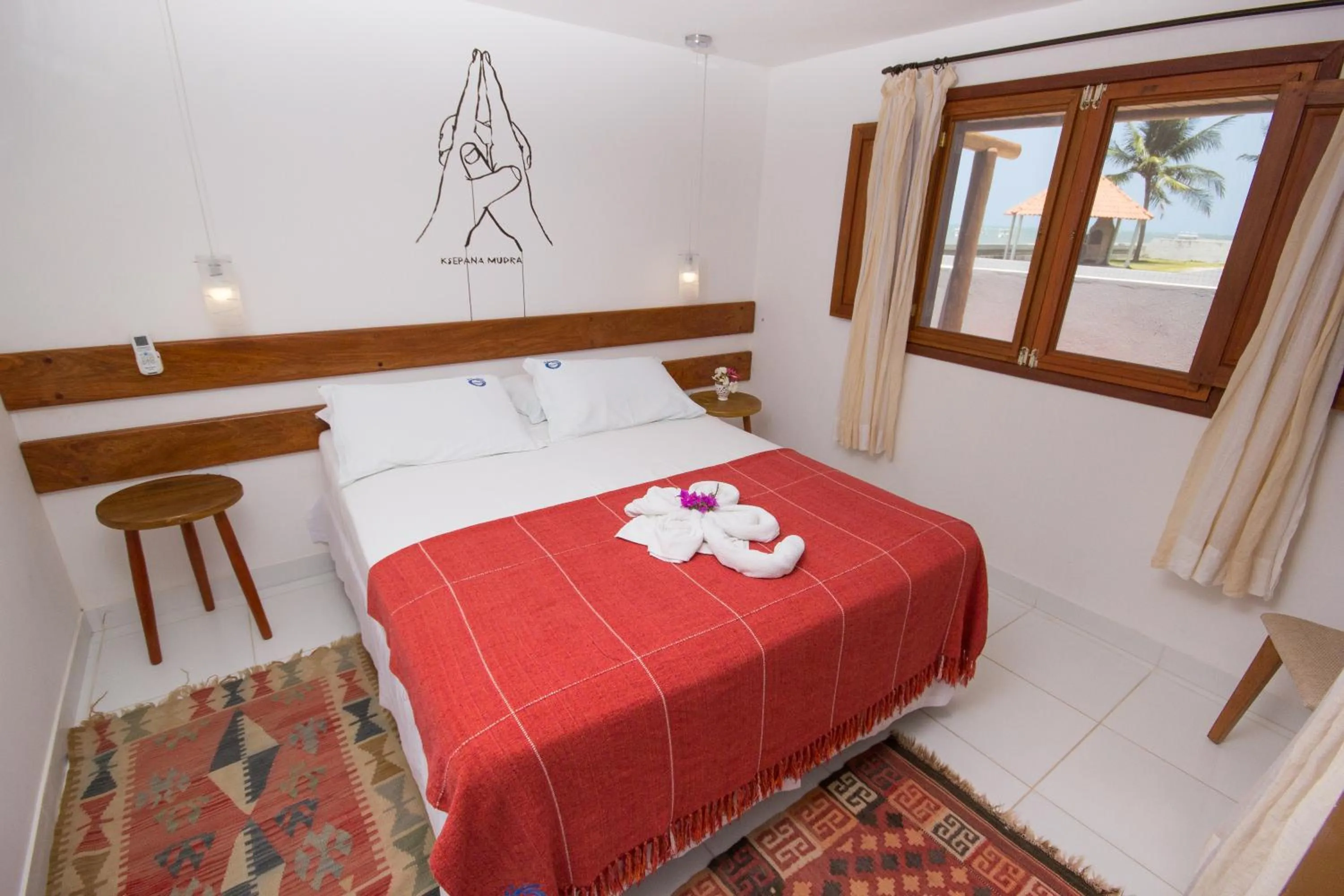 Bedroom, Bed in Pousada Ecohar Yoga