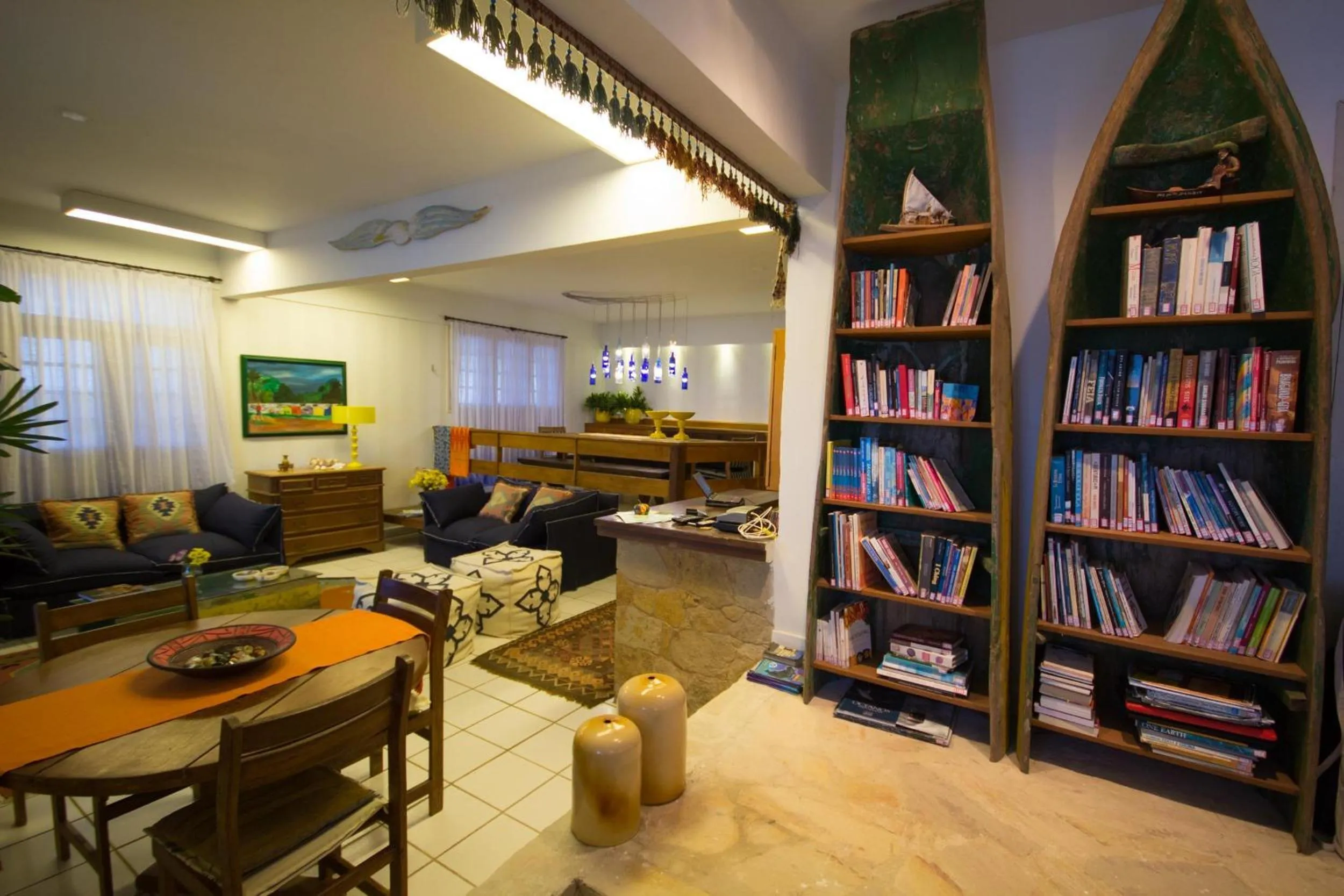 Library in Pousada Ecohar Yoga