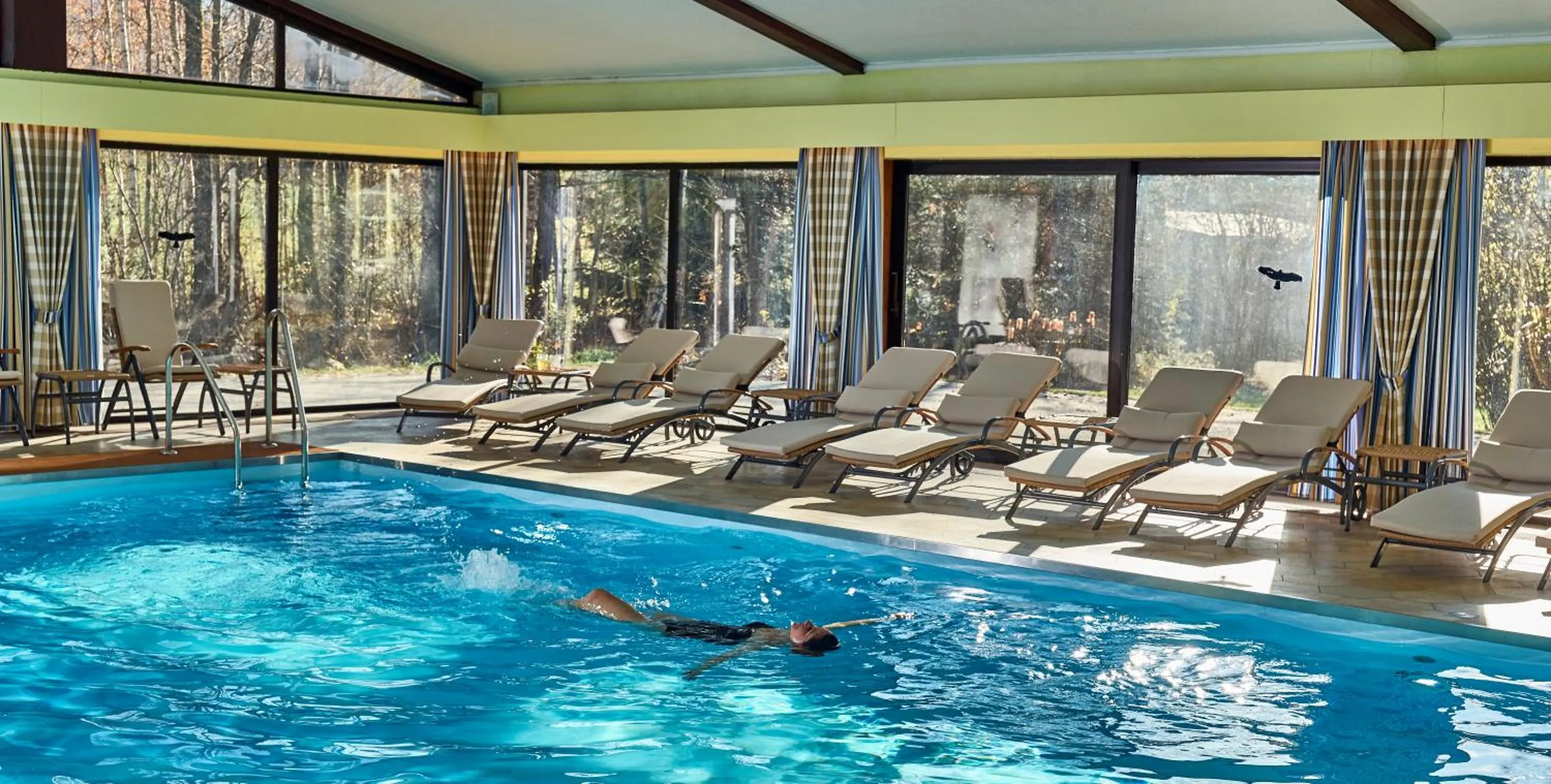 Pool view in Hotel Das Bayerwald