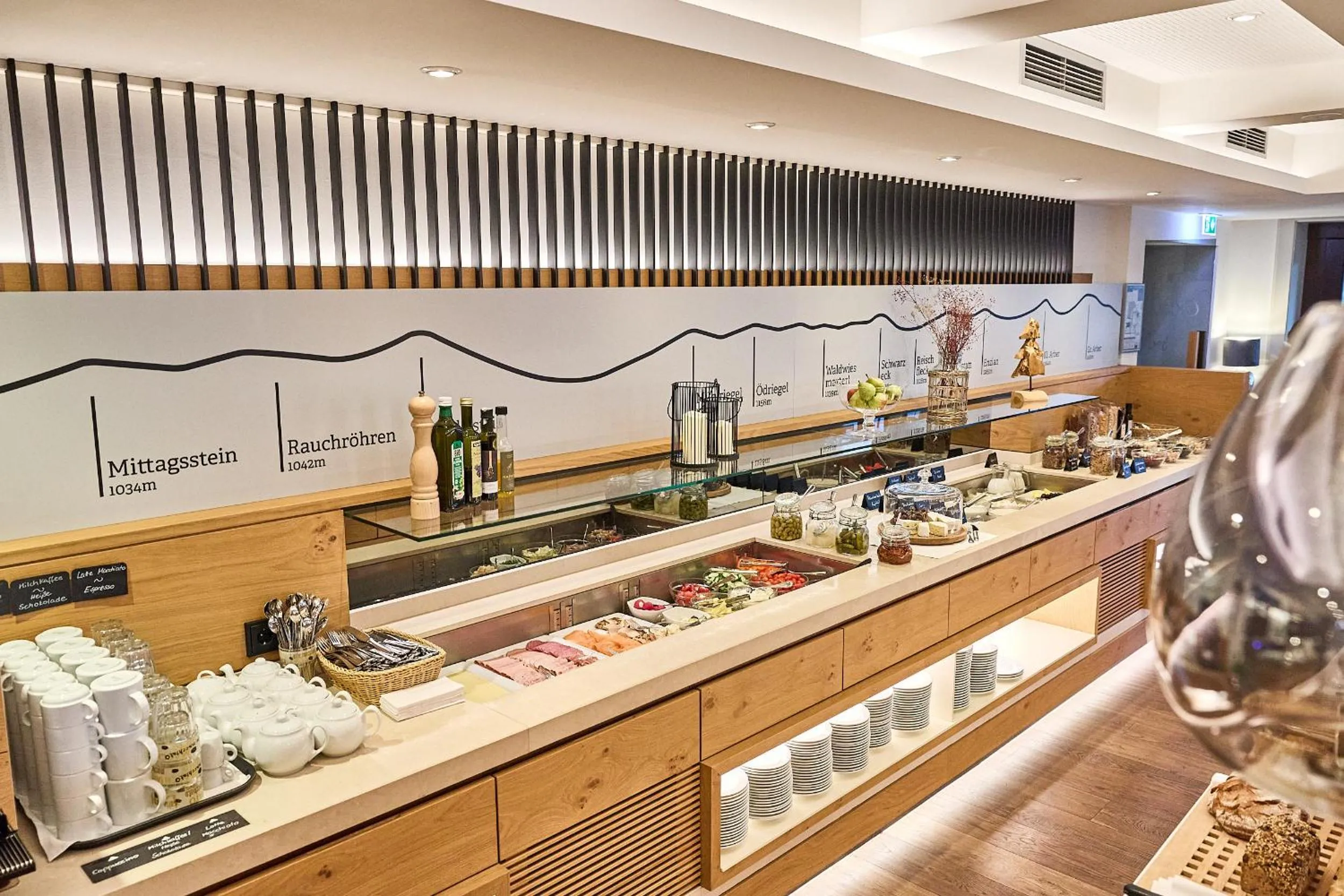 Buffet breakfast in Hotel Amberger Hof