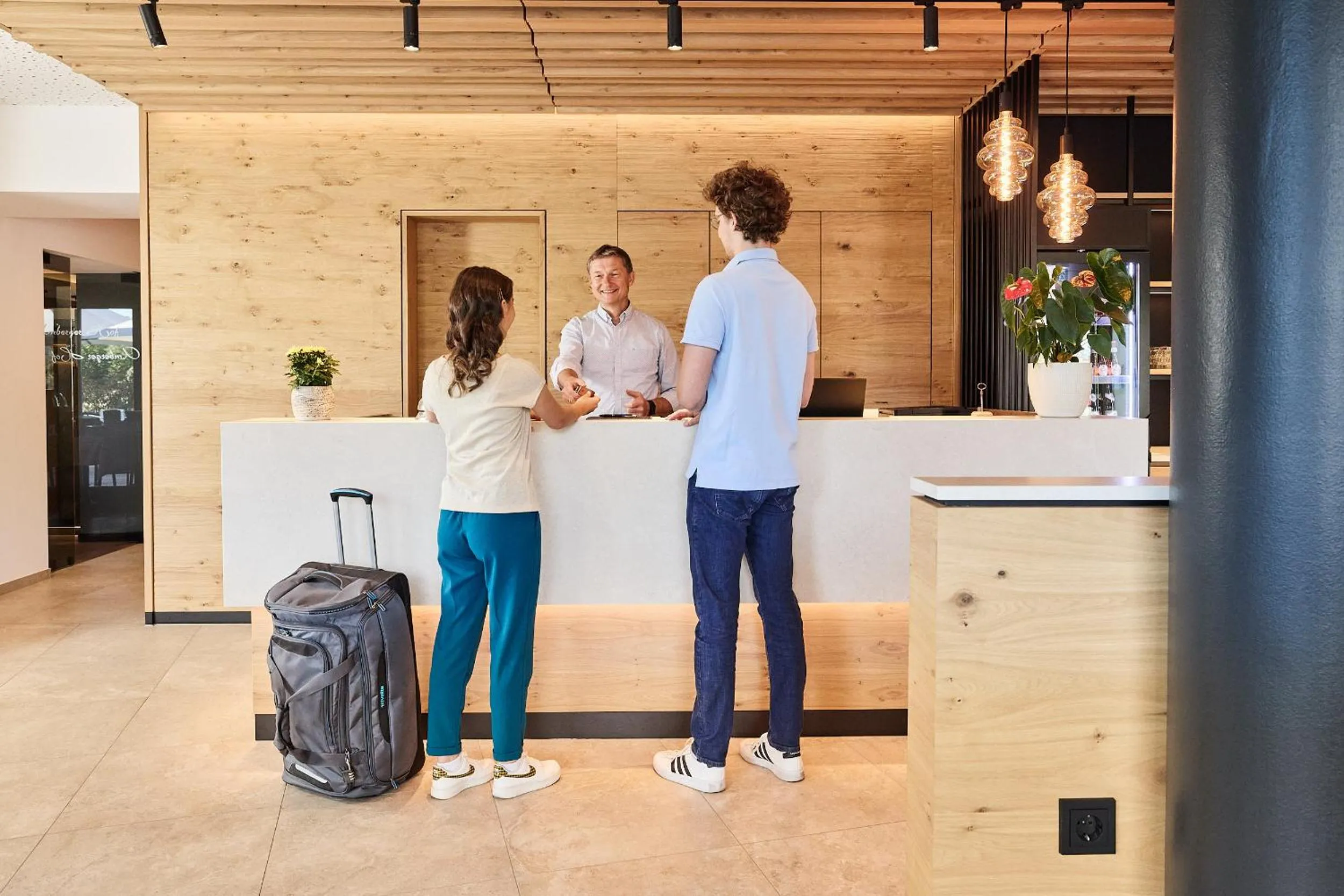 Lobby or reception in Hotel Amberger Hof