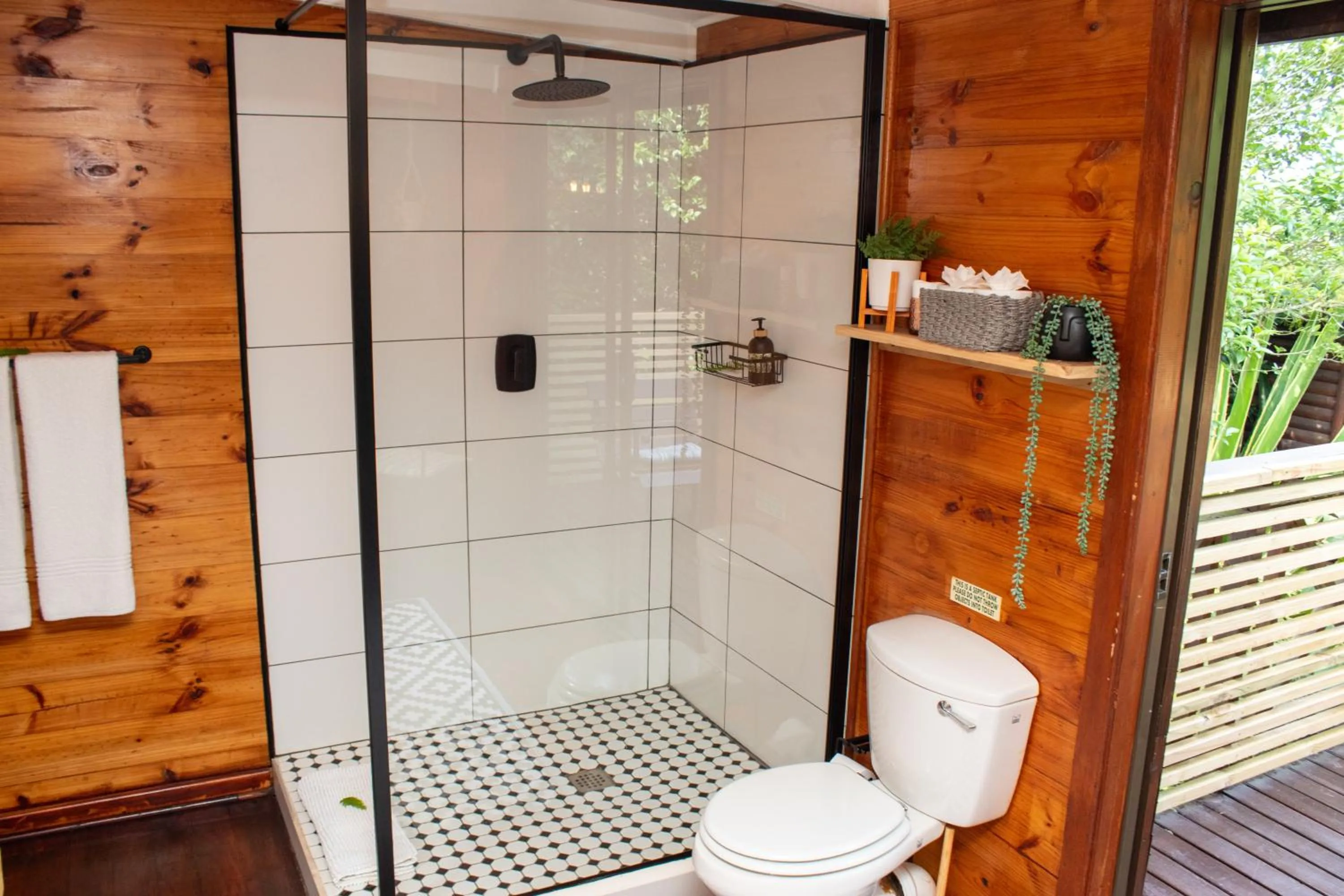 Shower in Misty Mountain Reserve