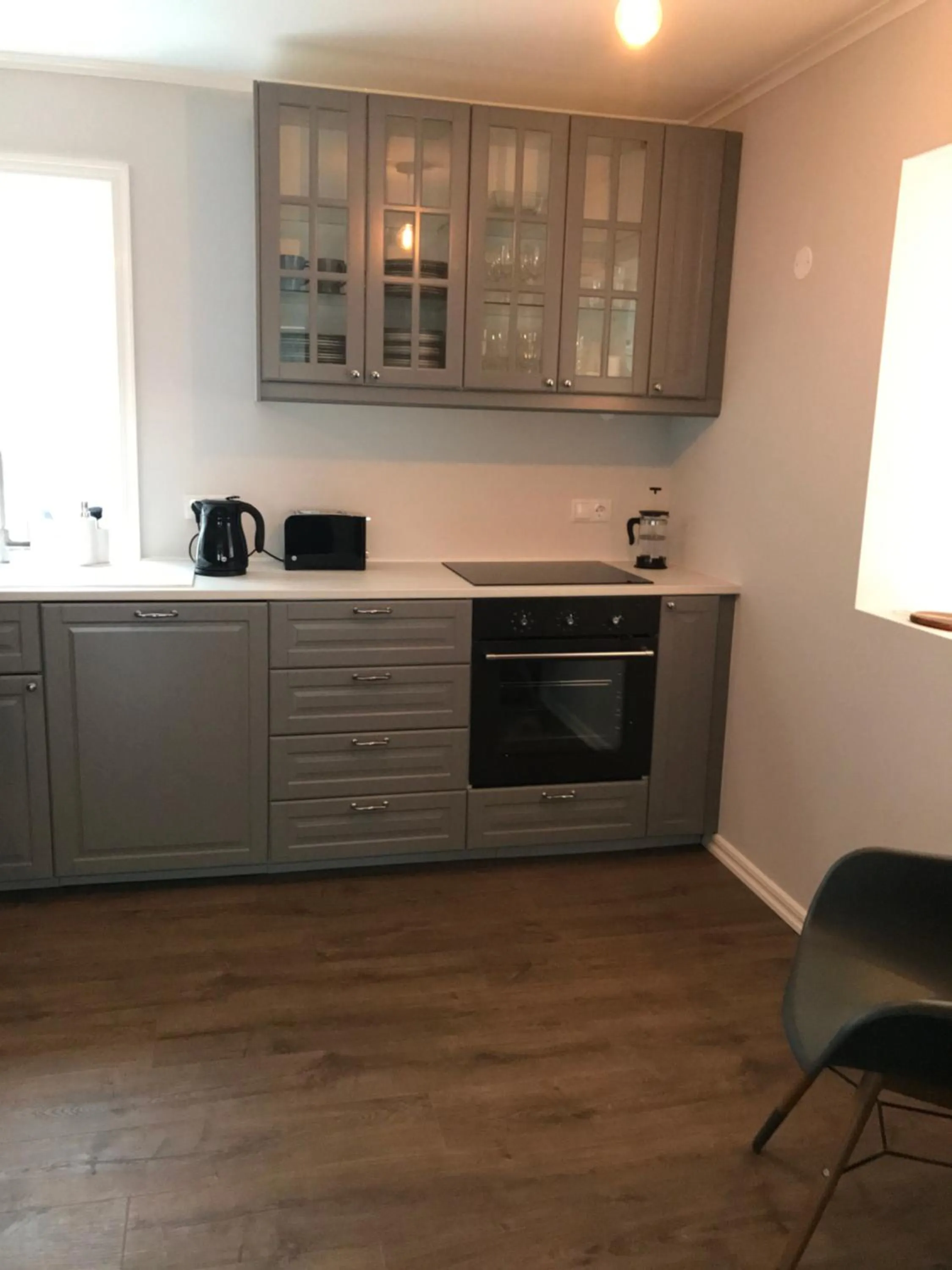 Kitchen or kitchenette in Day Dream Soleyjargata Rooms & Apartments