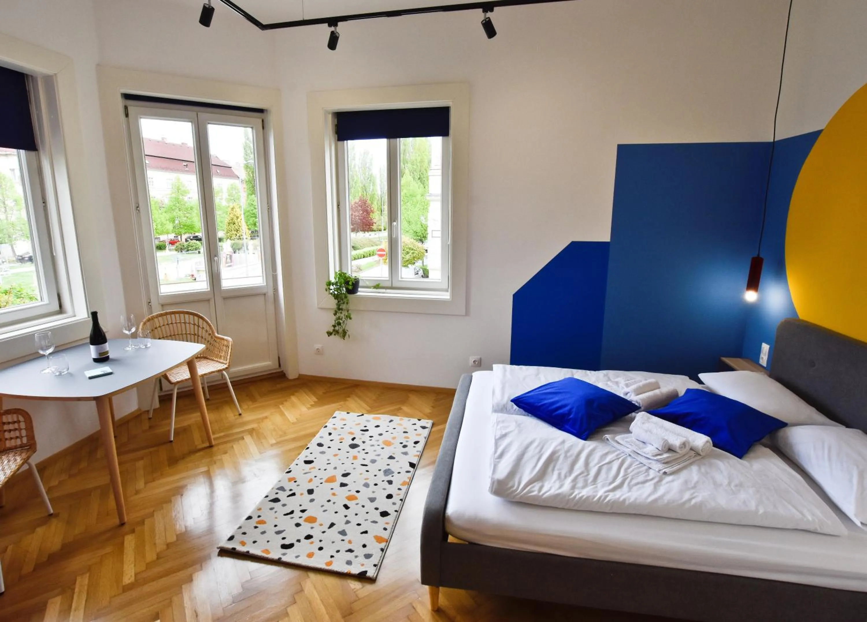 Bed in ZACHÁR APARTMAN