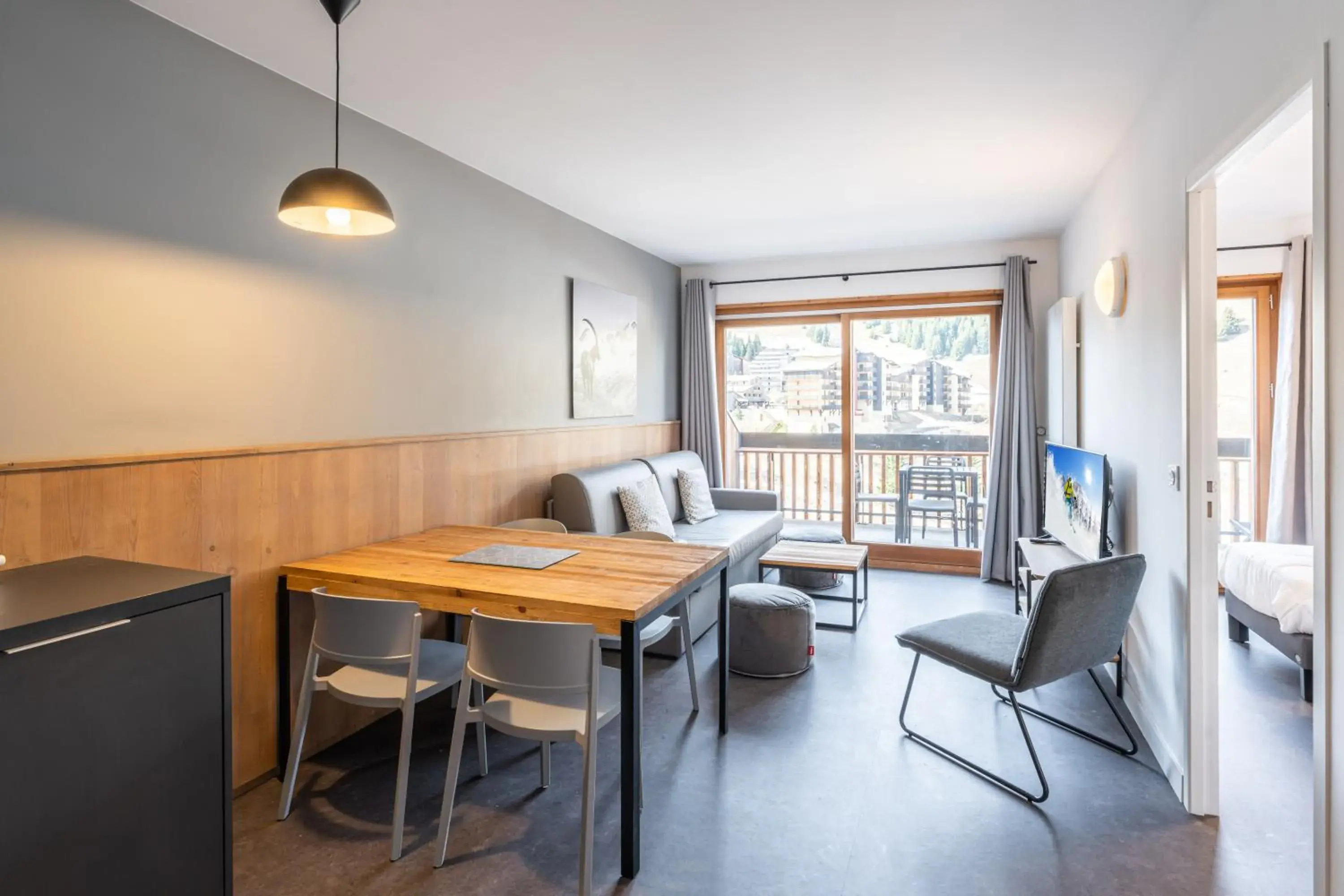 Living room in Résidence Vacancéole - Les Ecrins d'Auris Living room in Résidence Vacancéole - Les Ecrins d'Auris