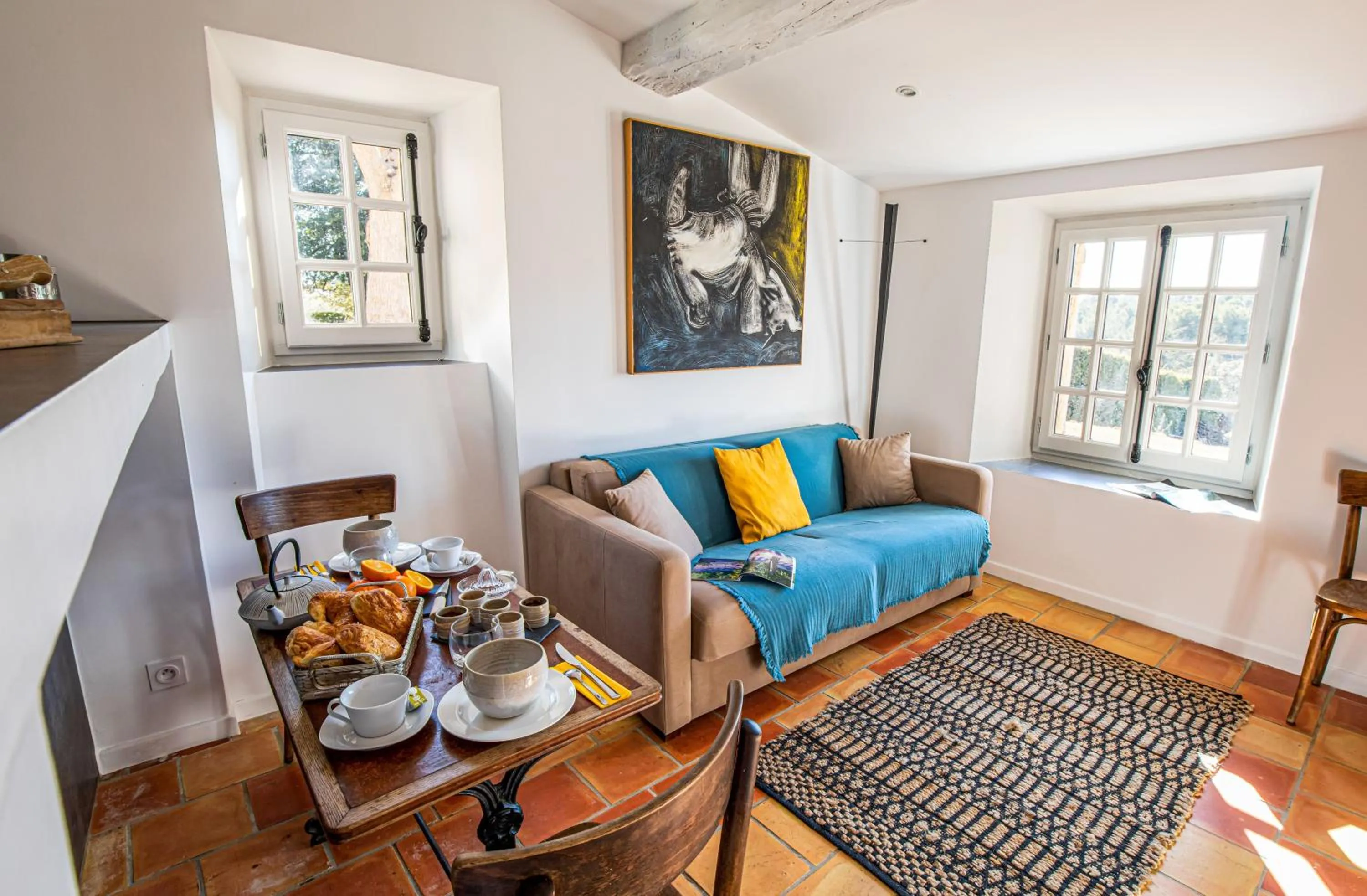 Living room in Le Barretian