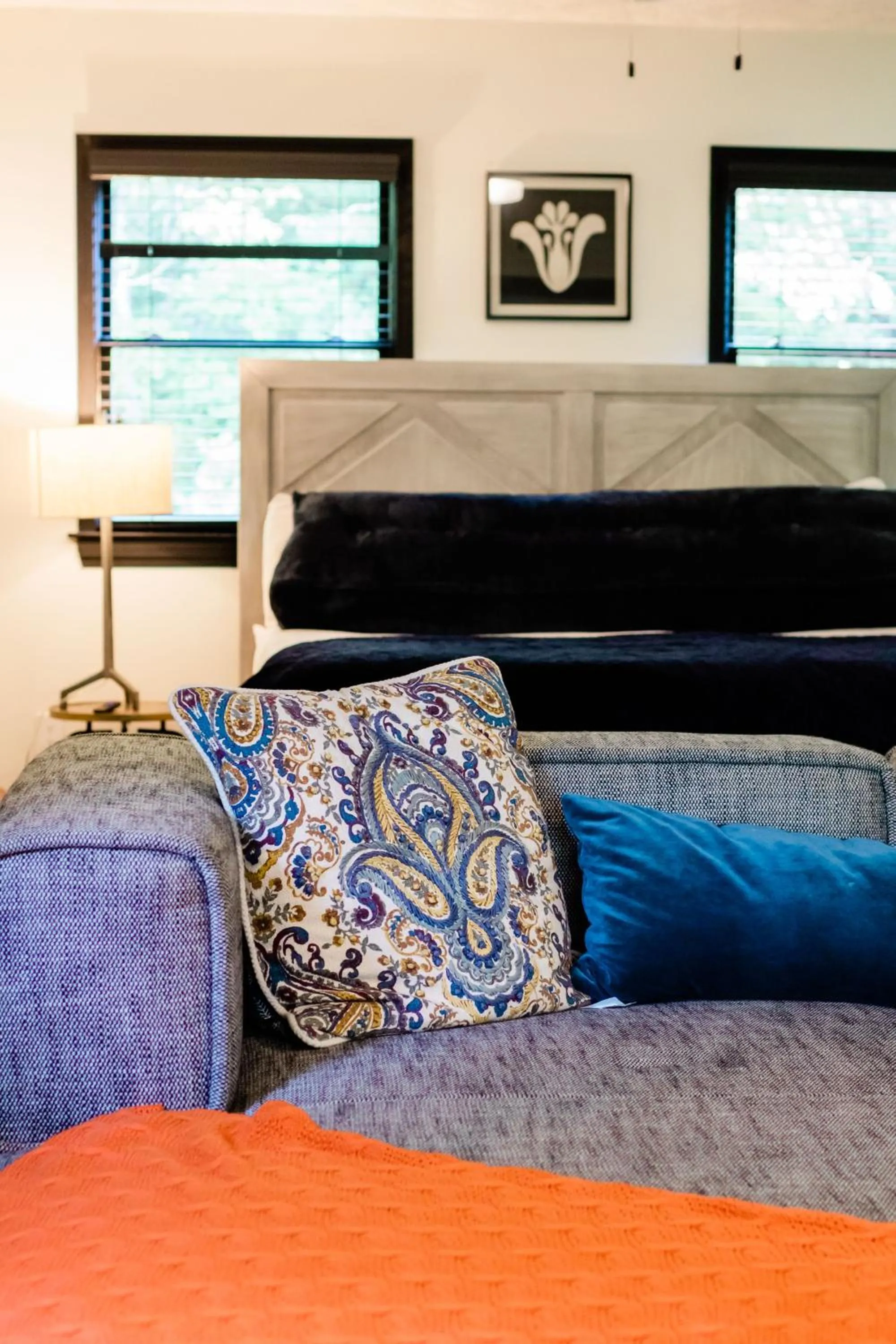 Bed in Sylvan Valley Lodge and Cellars