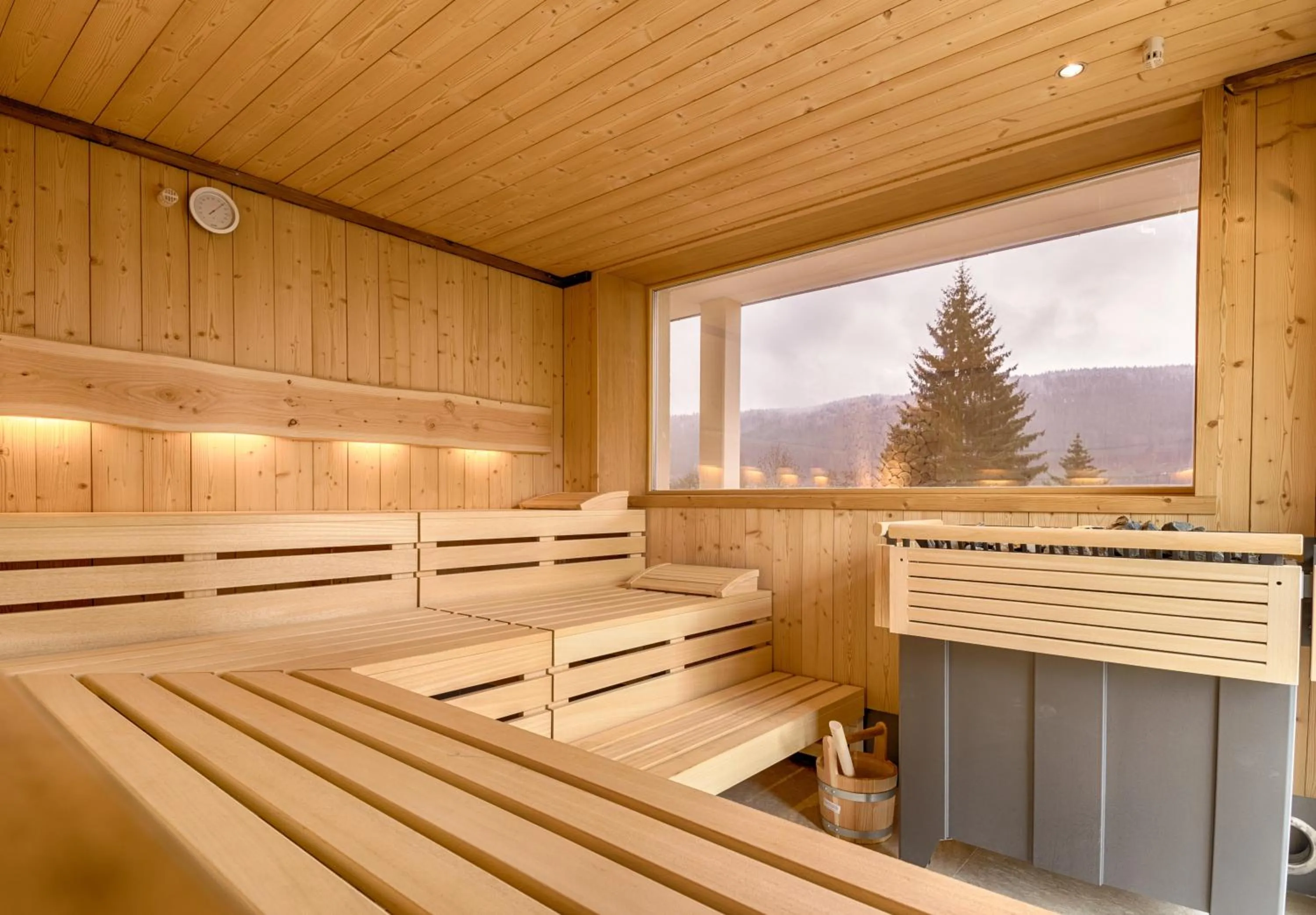 Sauna in BRUGGER'S Hotelpark am See