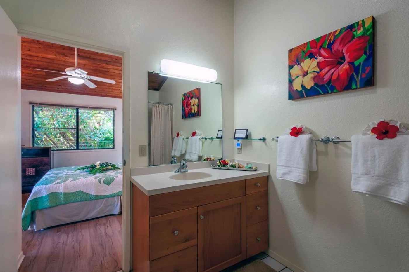 Bed in Poipu Plantation Vacation Rentals