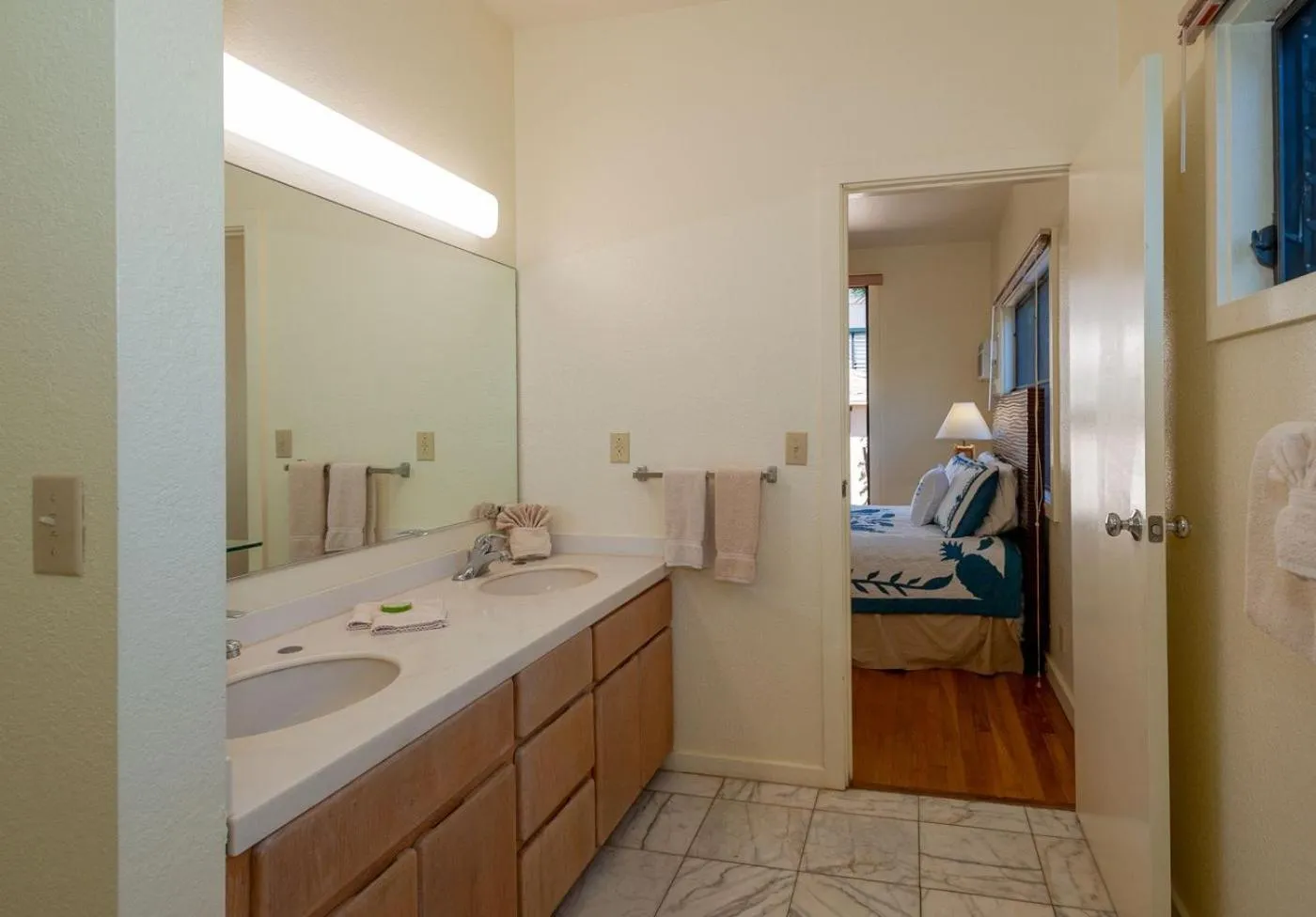 Bathroom, Bed in Poipu Plantation Vacation Rentals