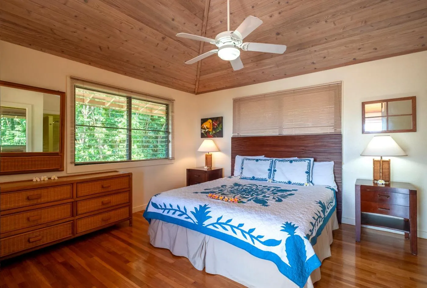 Bed in Poipu Plantation Vacation Rentals
