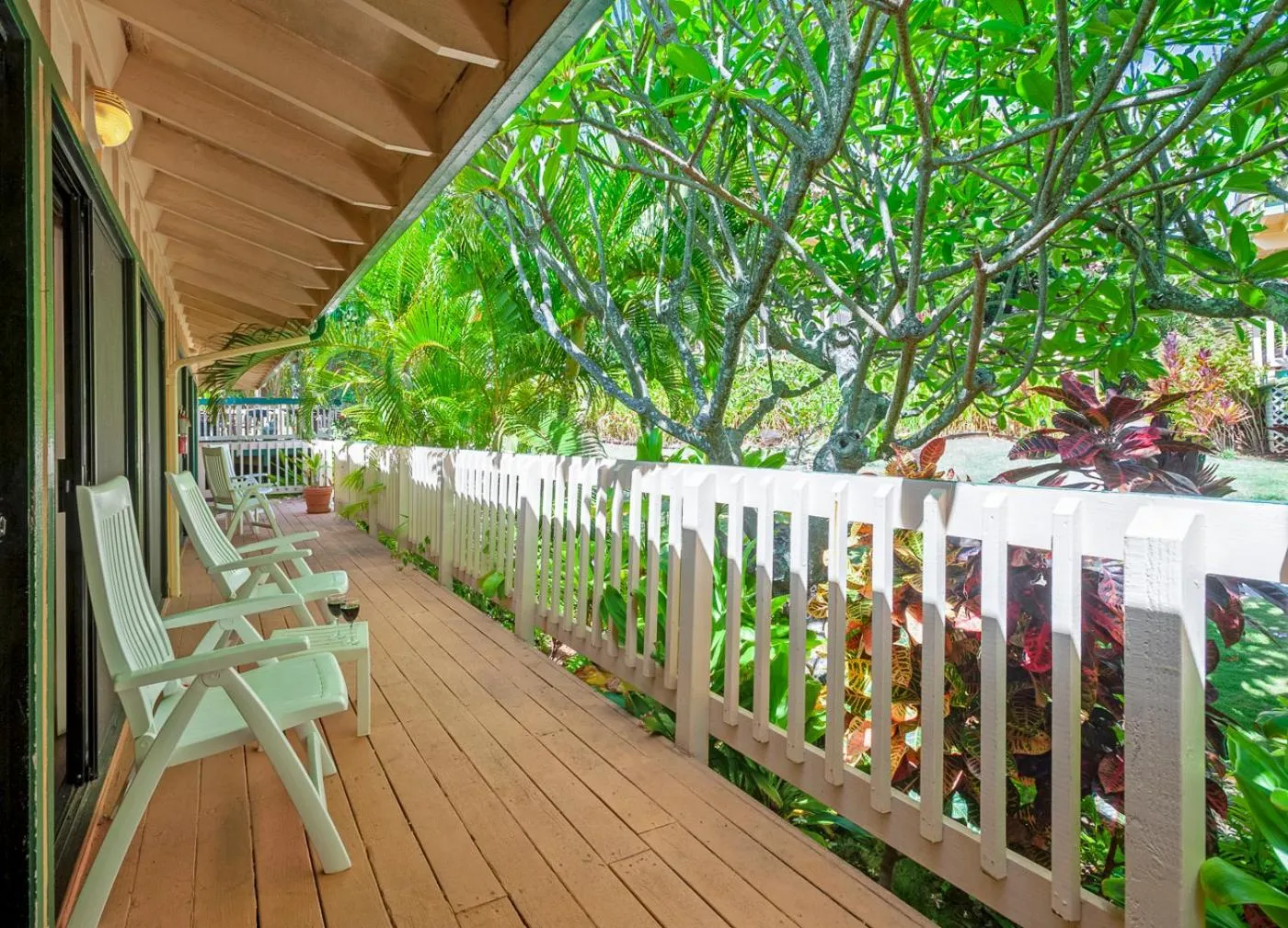 Patio in Poipu Plantation Vacation Rentals