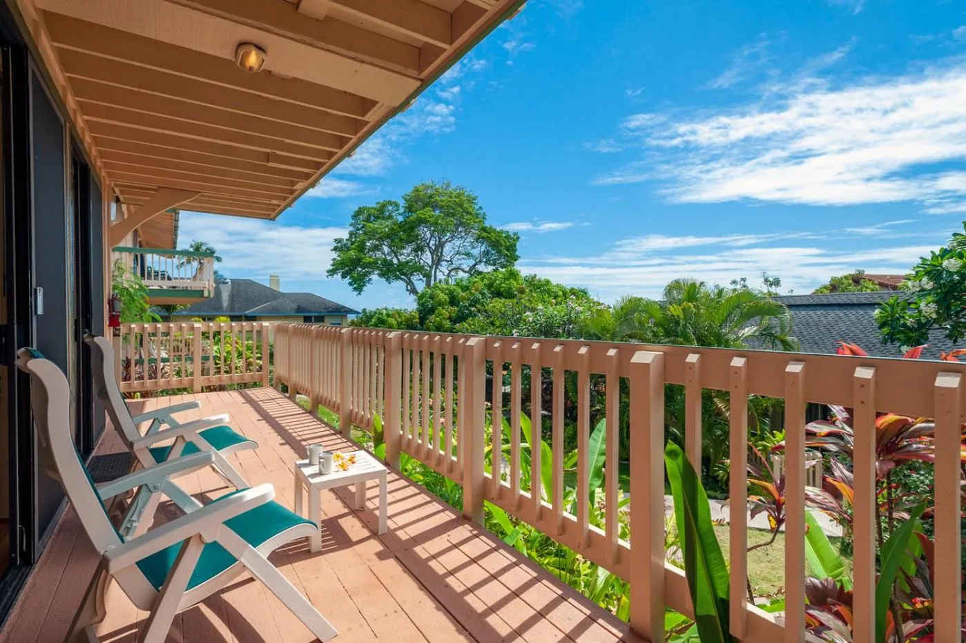 Patio in Poipu Plantation Vacation Rentals