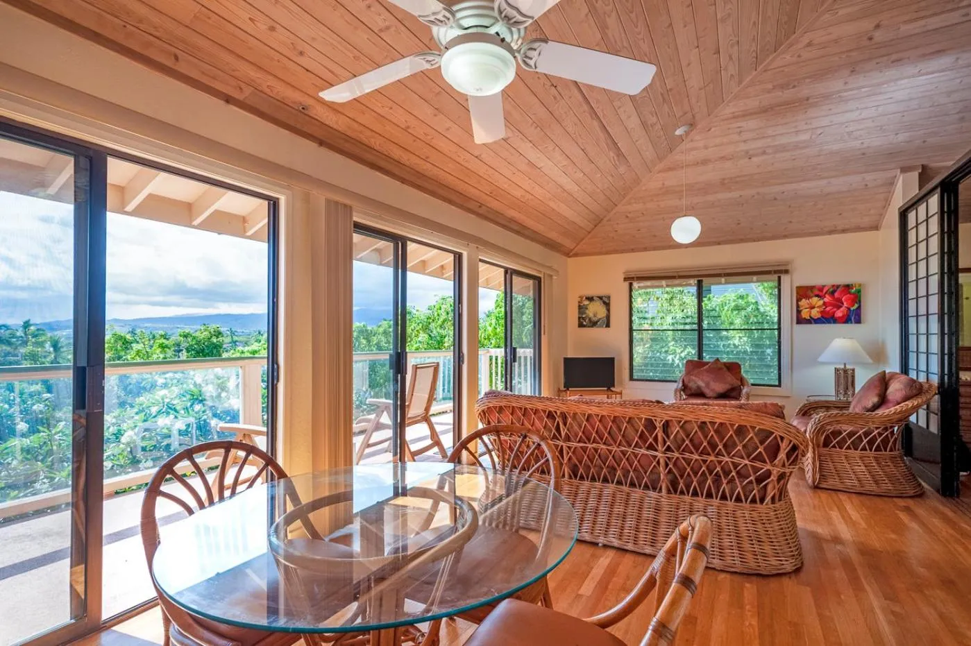 Patio in Poipu Plantation Vacation Rentals
