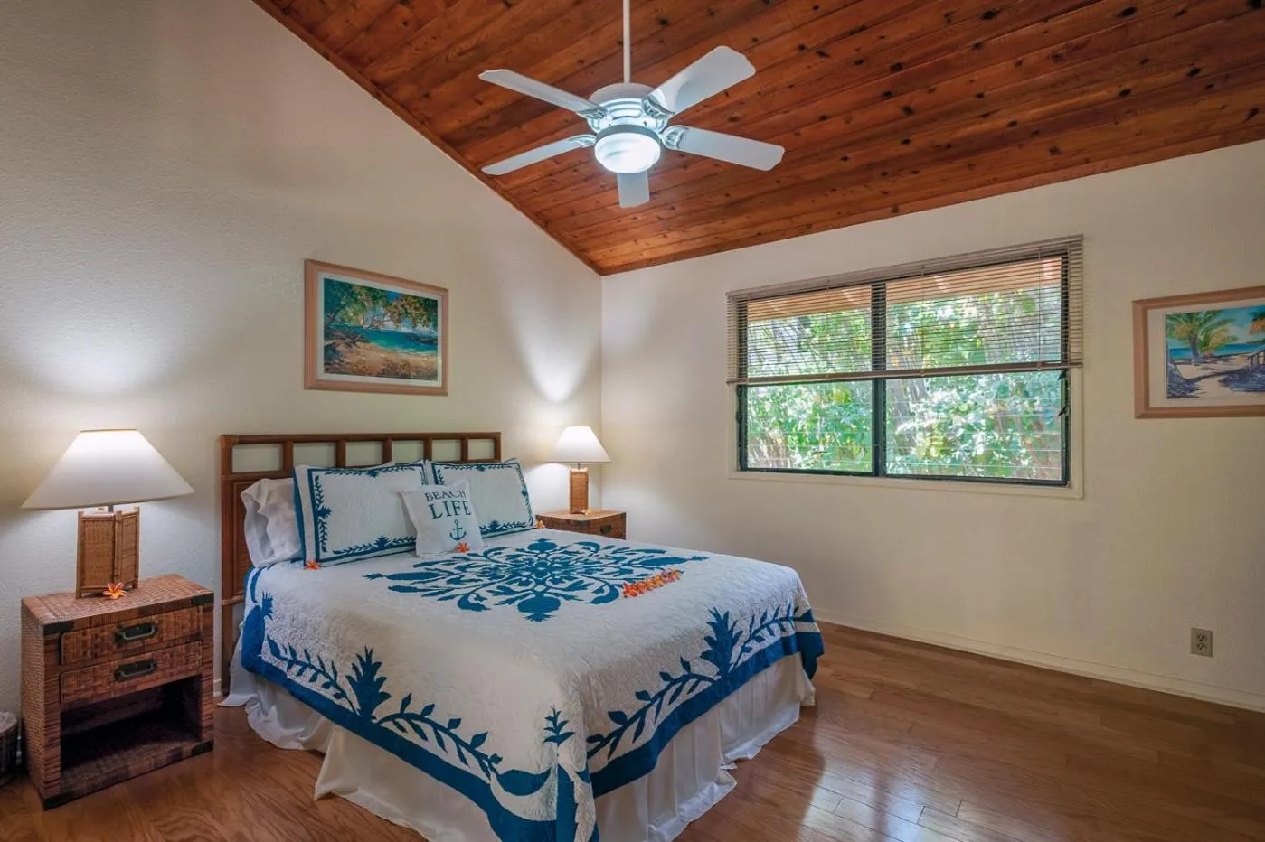 Bed in Poipu Plantation Vacation Rentals