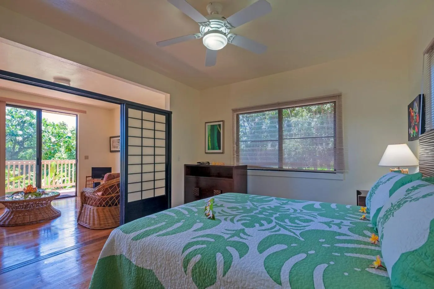 Bed in Poipu Plantation Vacation Rentals