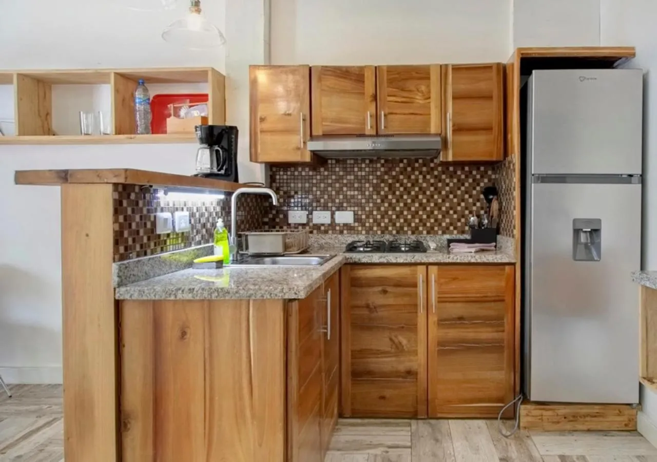 Kitchen or kitchenette in Chaykovski Boutique H