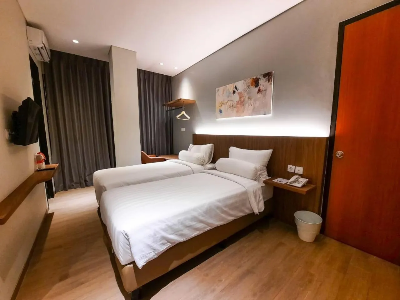 Bed in Votel Krakatau Boutique Hotel Semarang