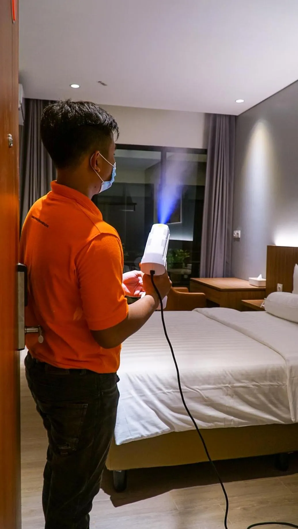 Bed in Votel Krakatau Boutique Hotel Semarang