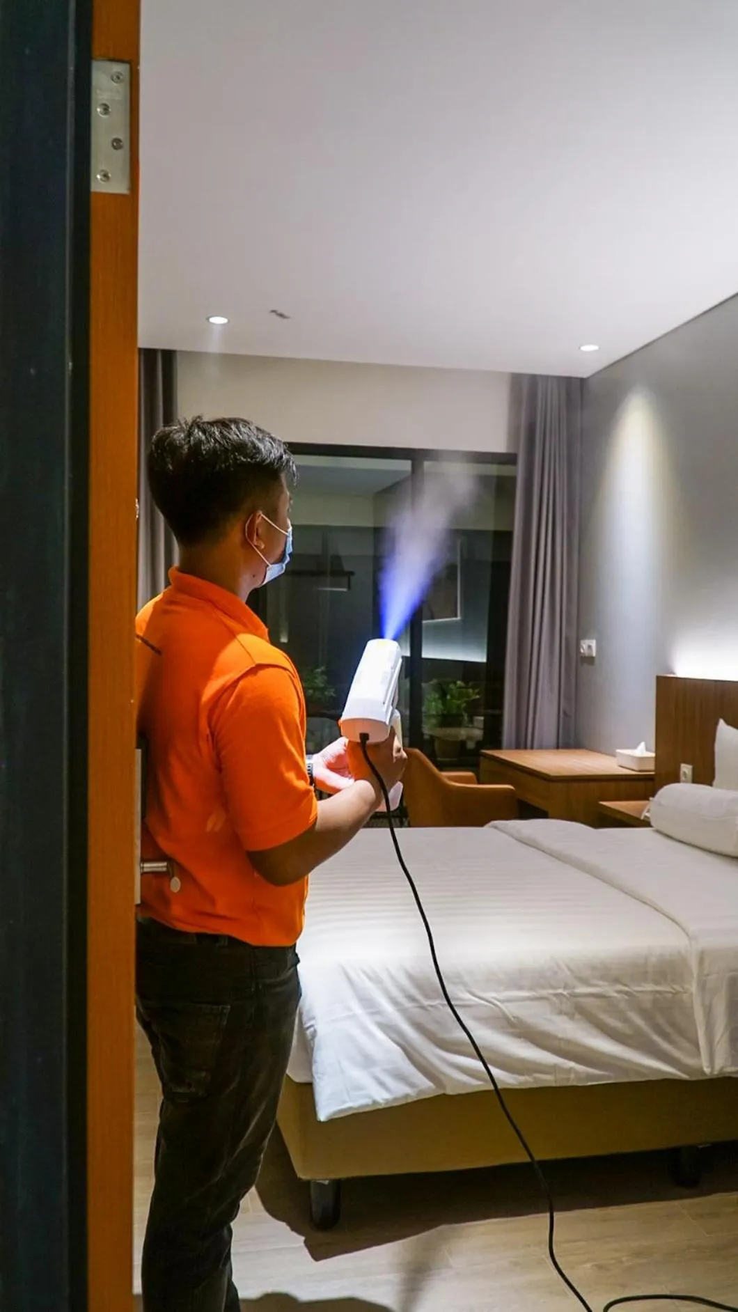 Bed in Votel Krakatau Boutique Hotel Semarang